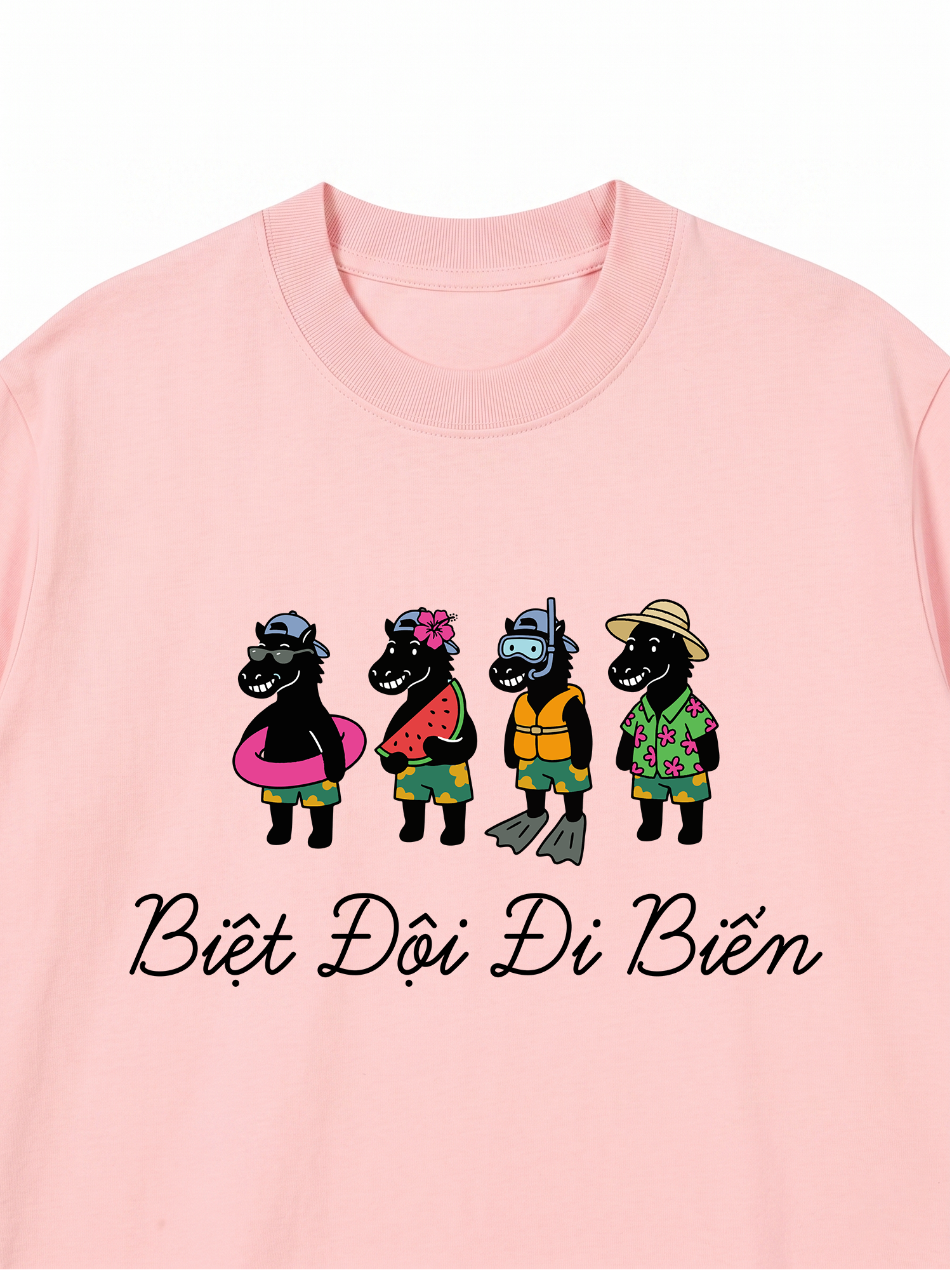 Áo Thun Relaxed Fit Biệt Đội Đi Biển