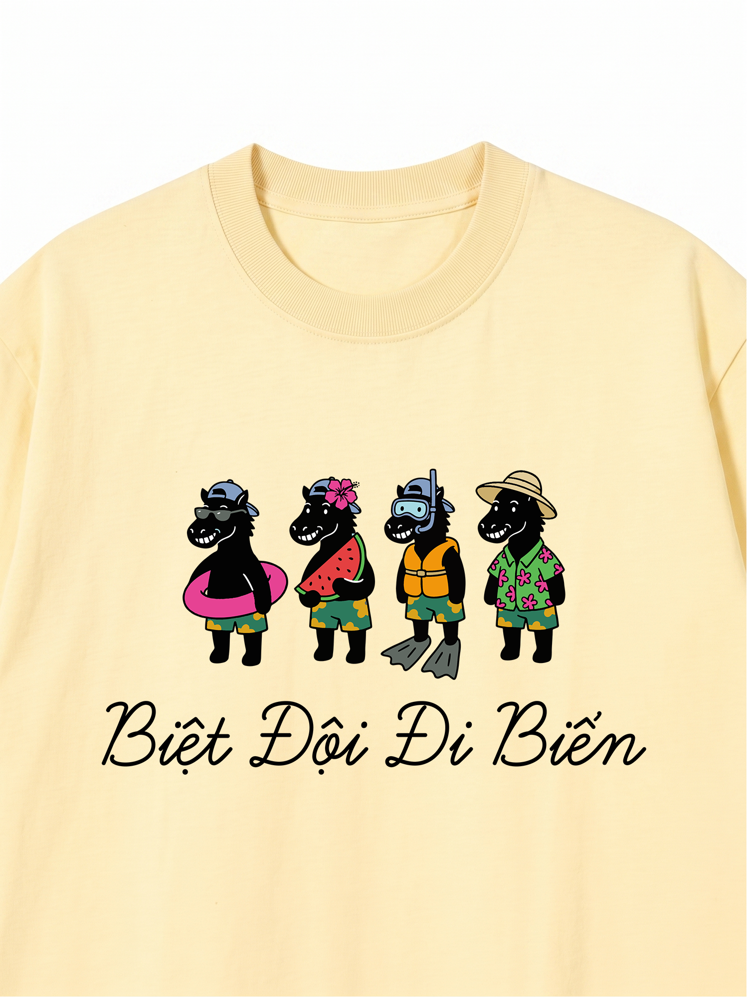 Áo Thun Relaxed Fit Biệt Đội Đi Biển