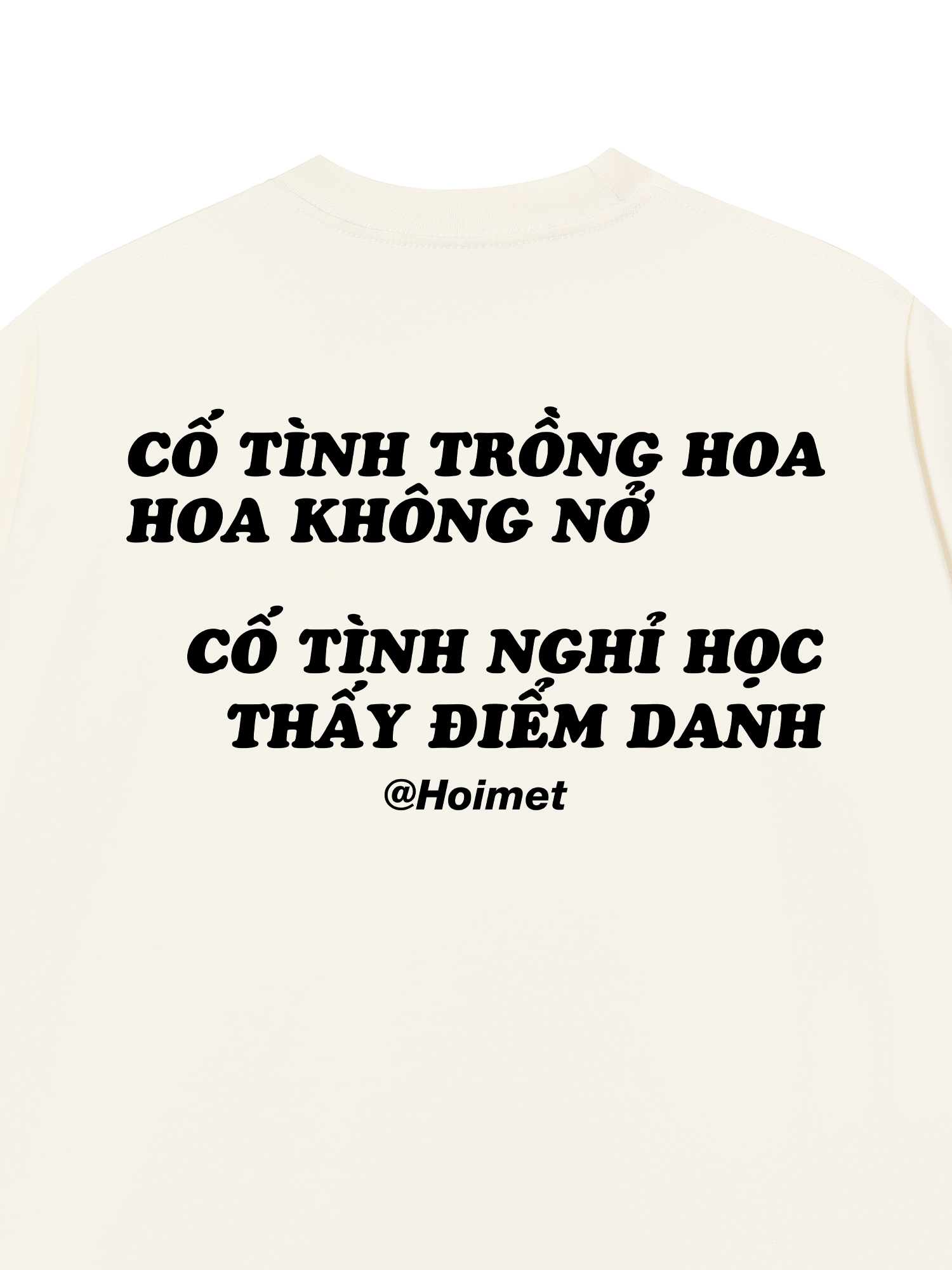 Áo Thun Relaxed Fit Cố Tình Nghỉ Học