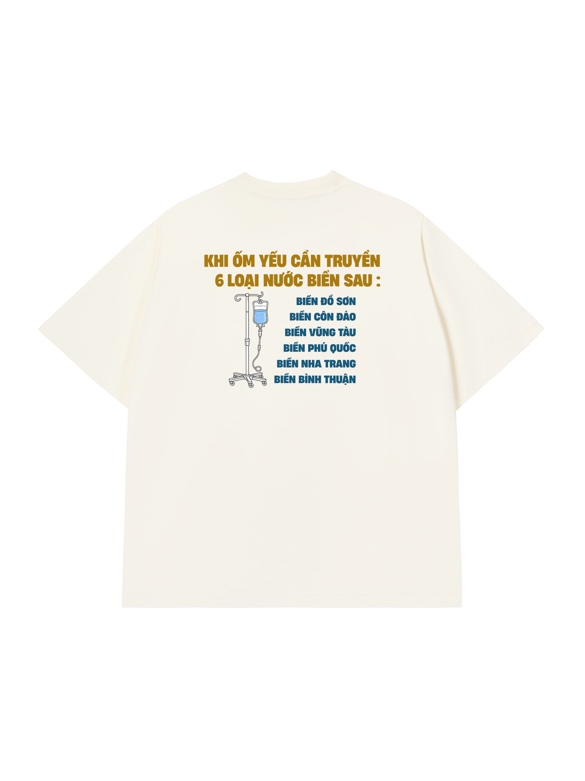 Áo Thun Relaxed Fit Cần Truyền Nước Biển