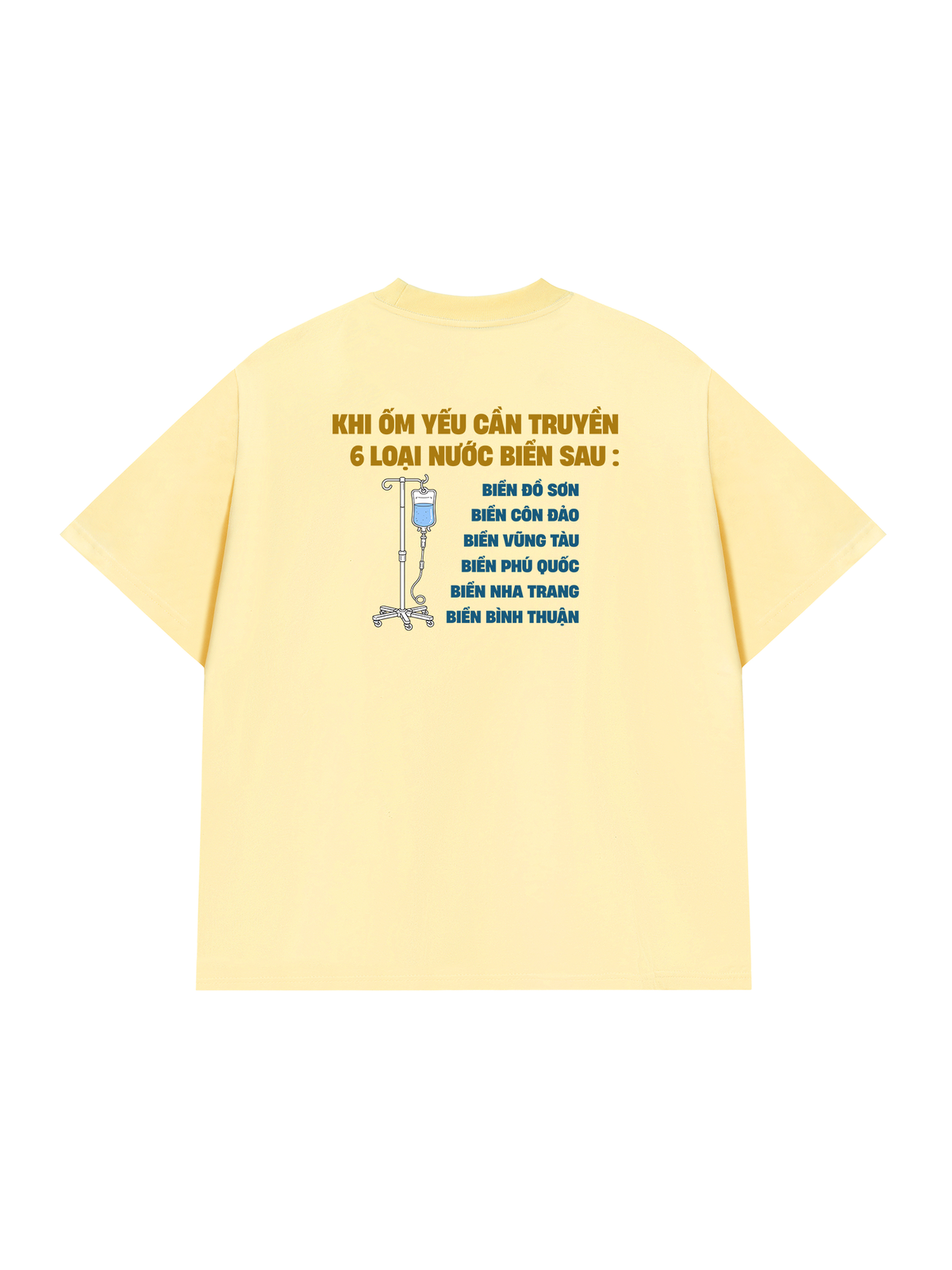 Áo Thun Relaxed Fit Cần Truyền Nước Biển