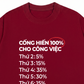 Áo Thun Relaxed Fit Cống Hiến 100% Cho Công Việc