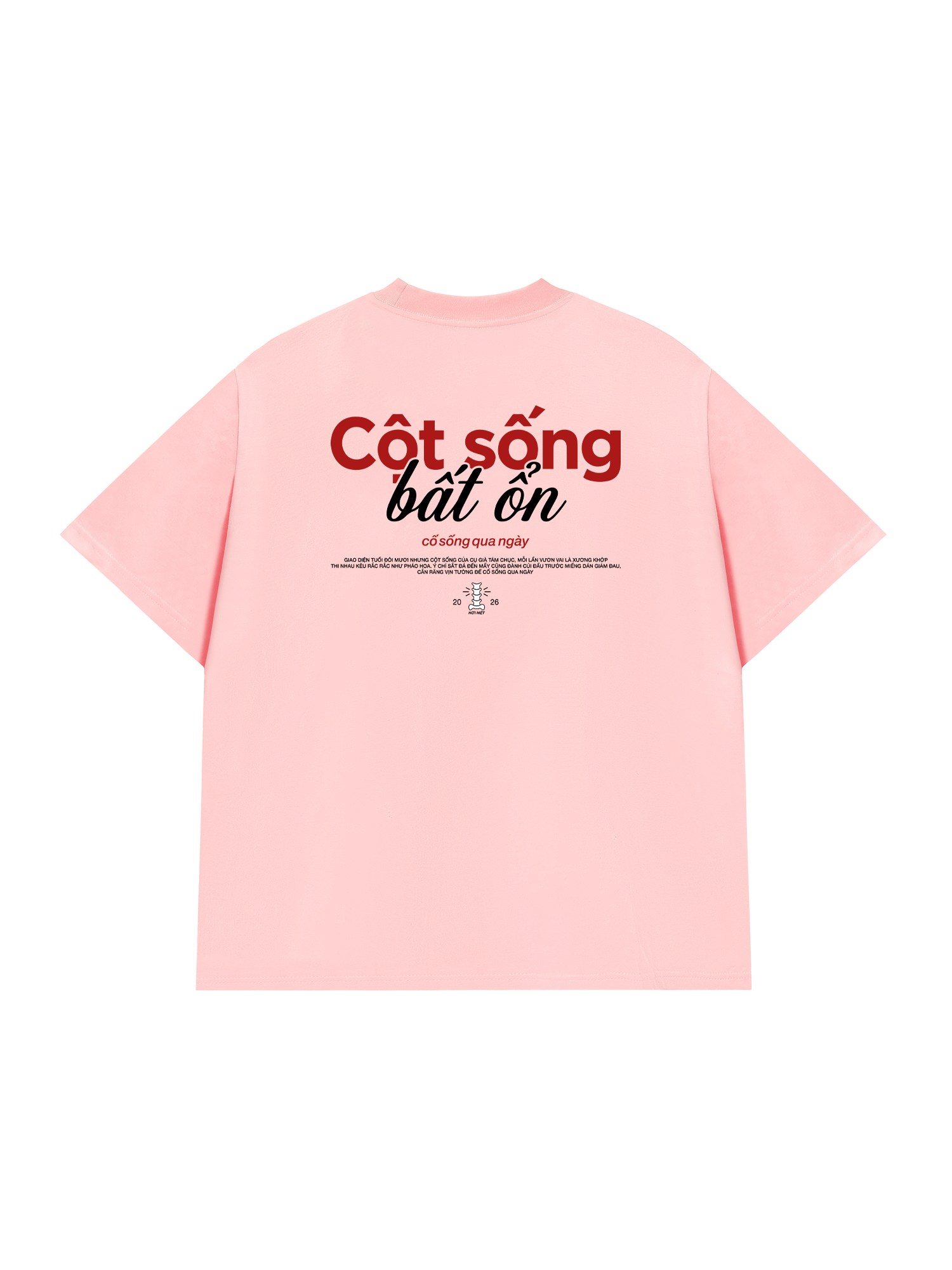 Áo Thun Relaxed Fit Cột Sống Bất Ổn
