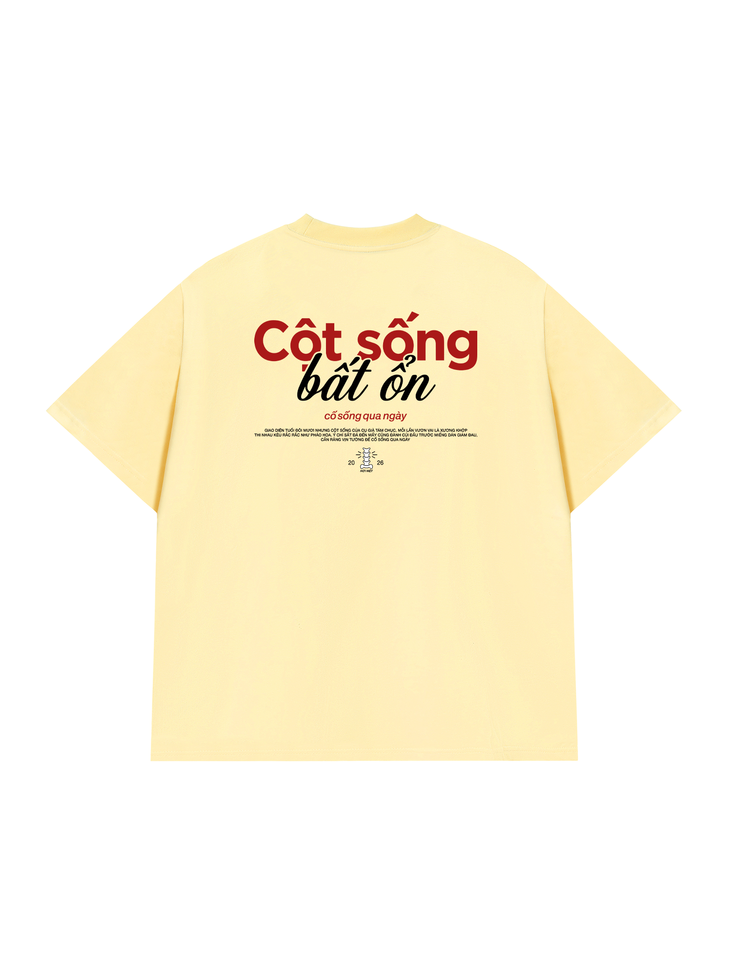 Áo Thun Relaxed Fit Cột Sống Bất Ổn