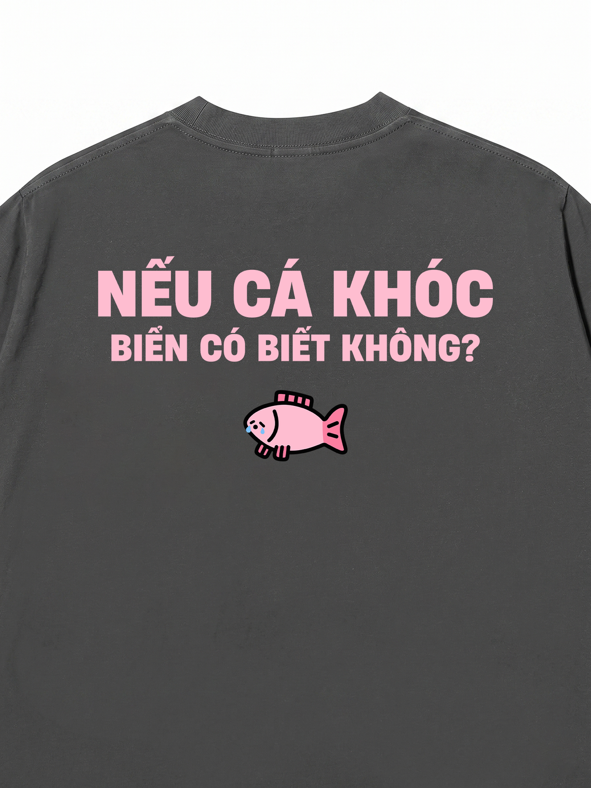 Áo Thun Relaxed Fit Cá Khóc Biển Có Biết Không