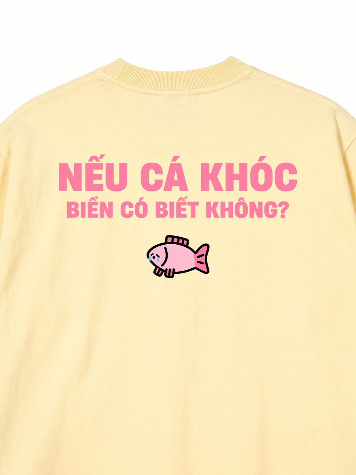 Áo Thun Relaxed Fit Cá Khóc Biển Có Biết Không