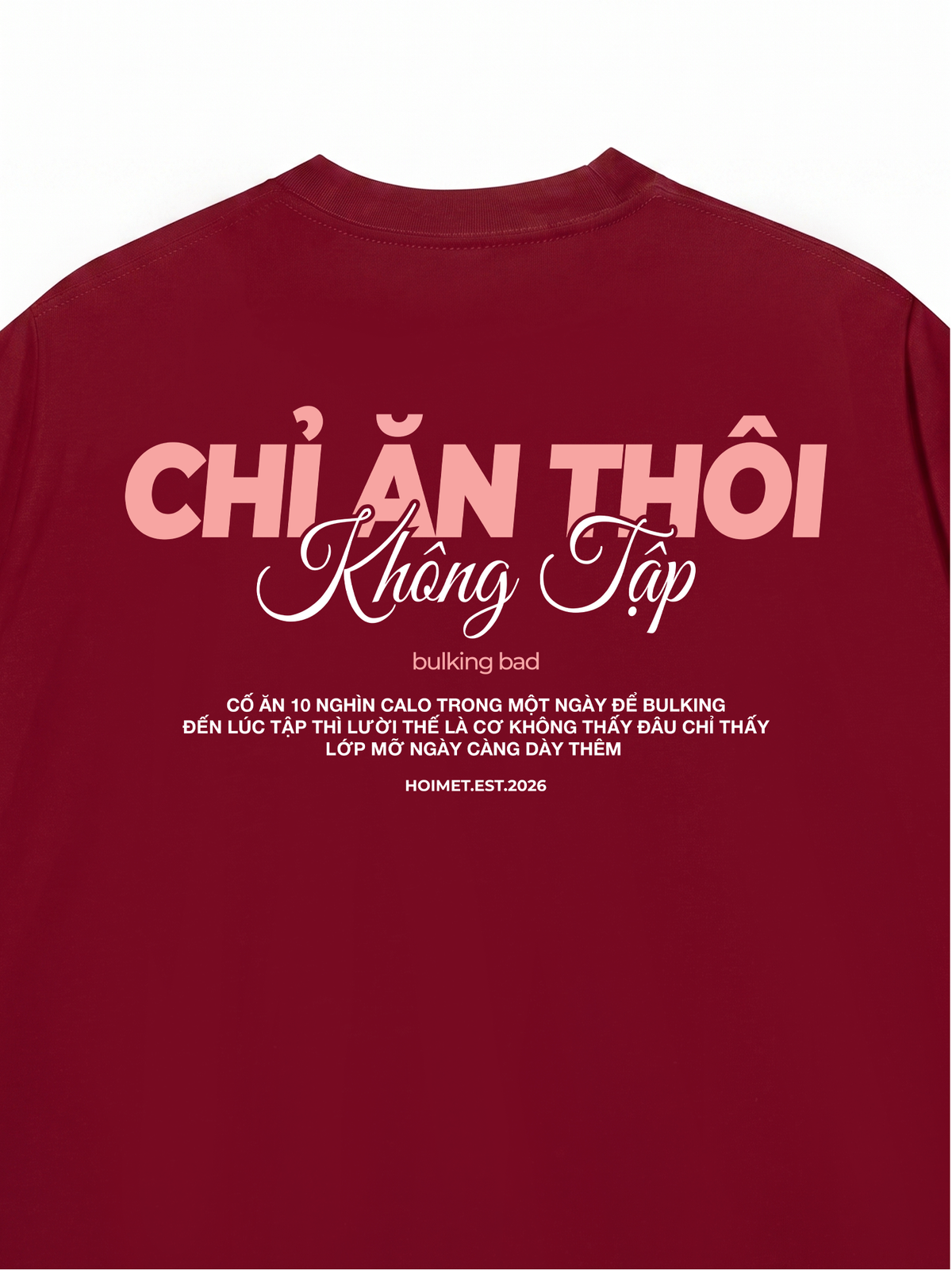 Áo Thun Relaxed Fit Chỉ Ăn Không Tập