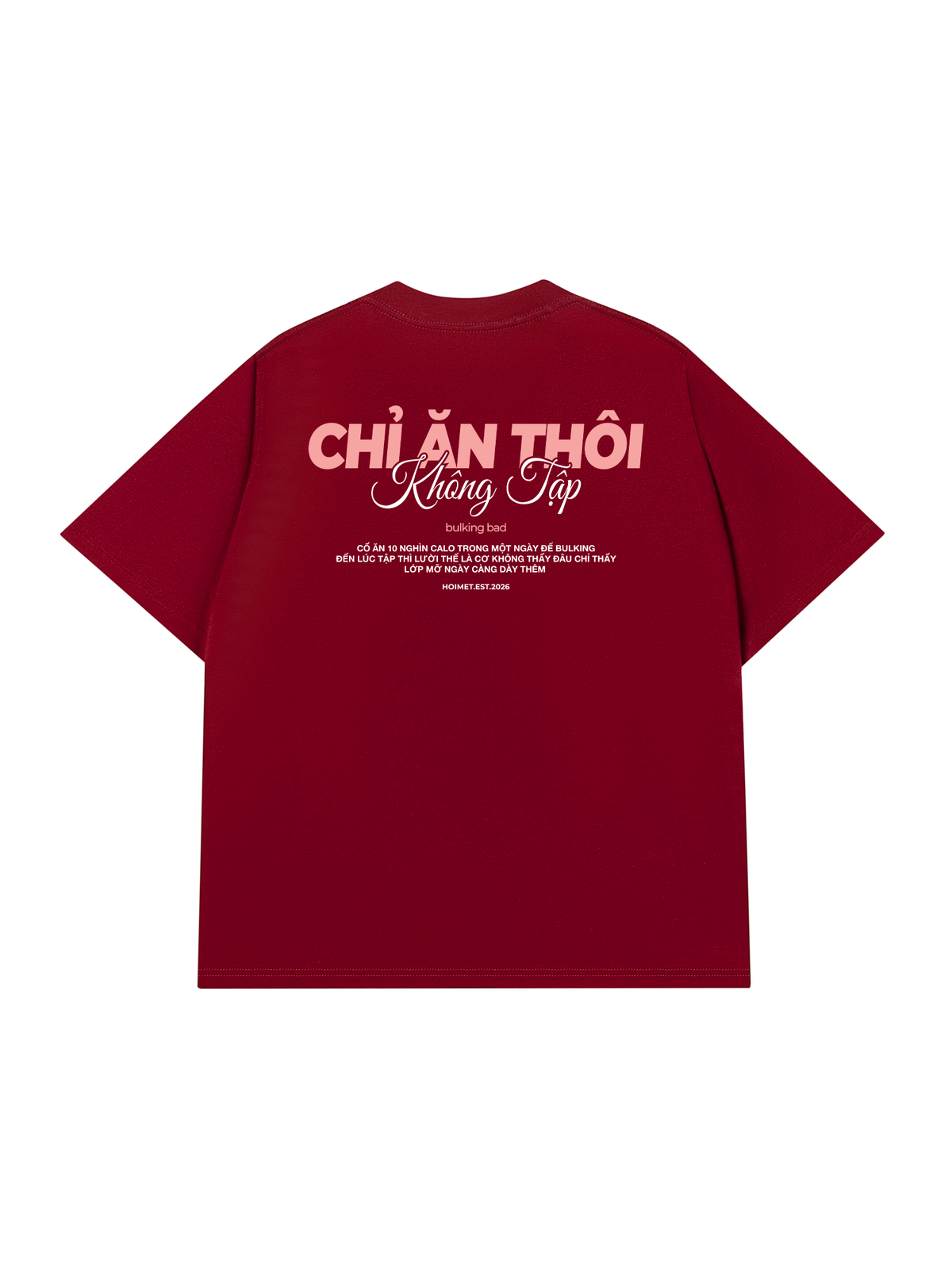 Áo Thun Relaxed Fit Chỉ Ăn Không Tập