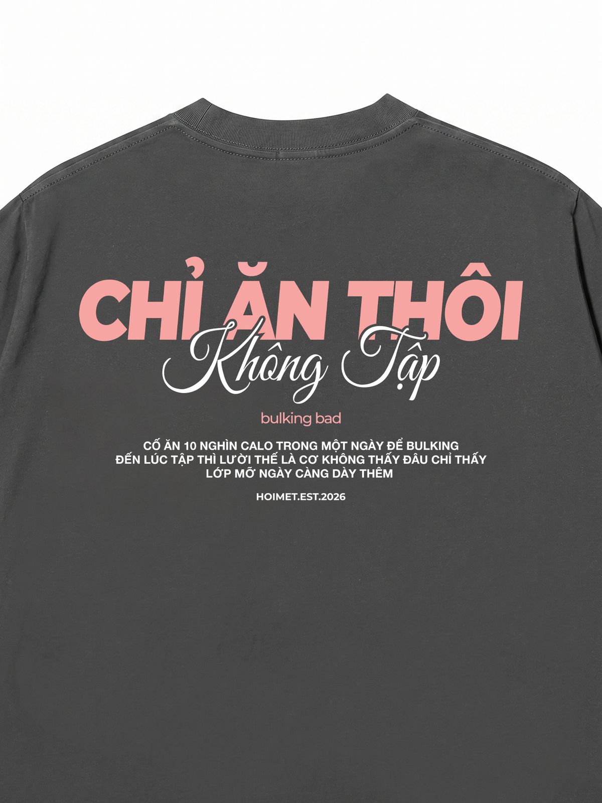 Áo Thun Relaxed Fit Chỉ Ăn Không Tập