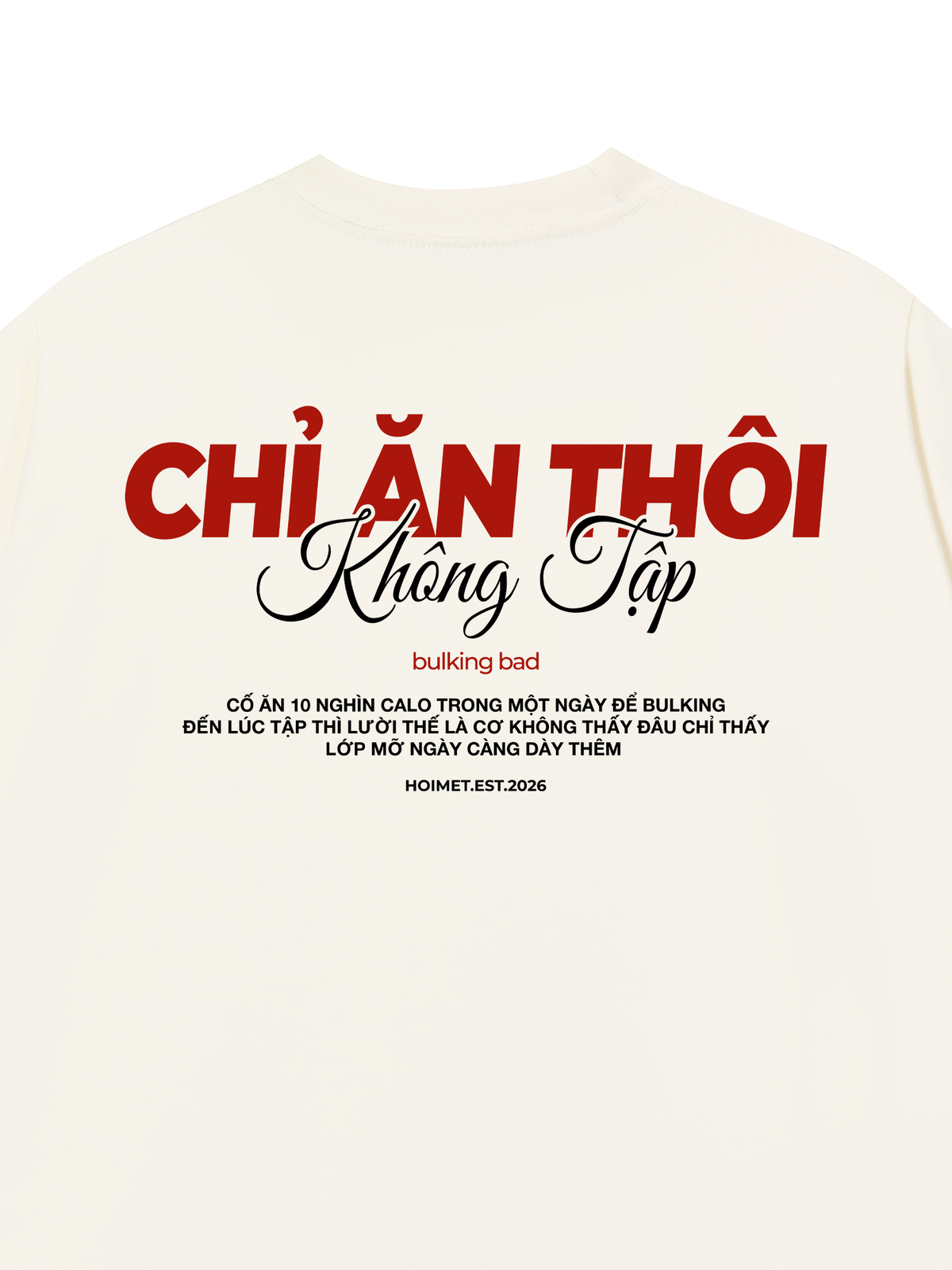 Áo Thun Relaxed Fit Chỉ Ăn Không Tập