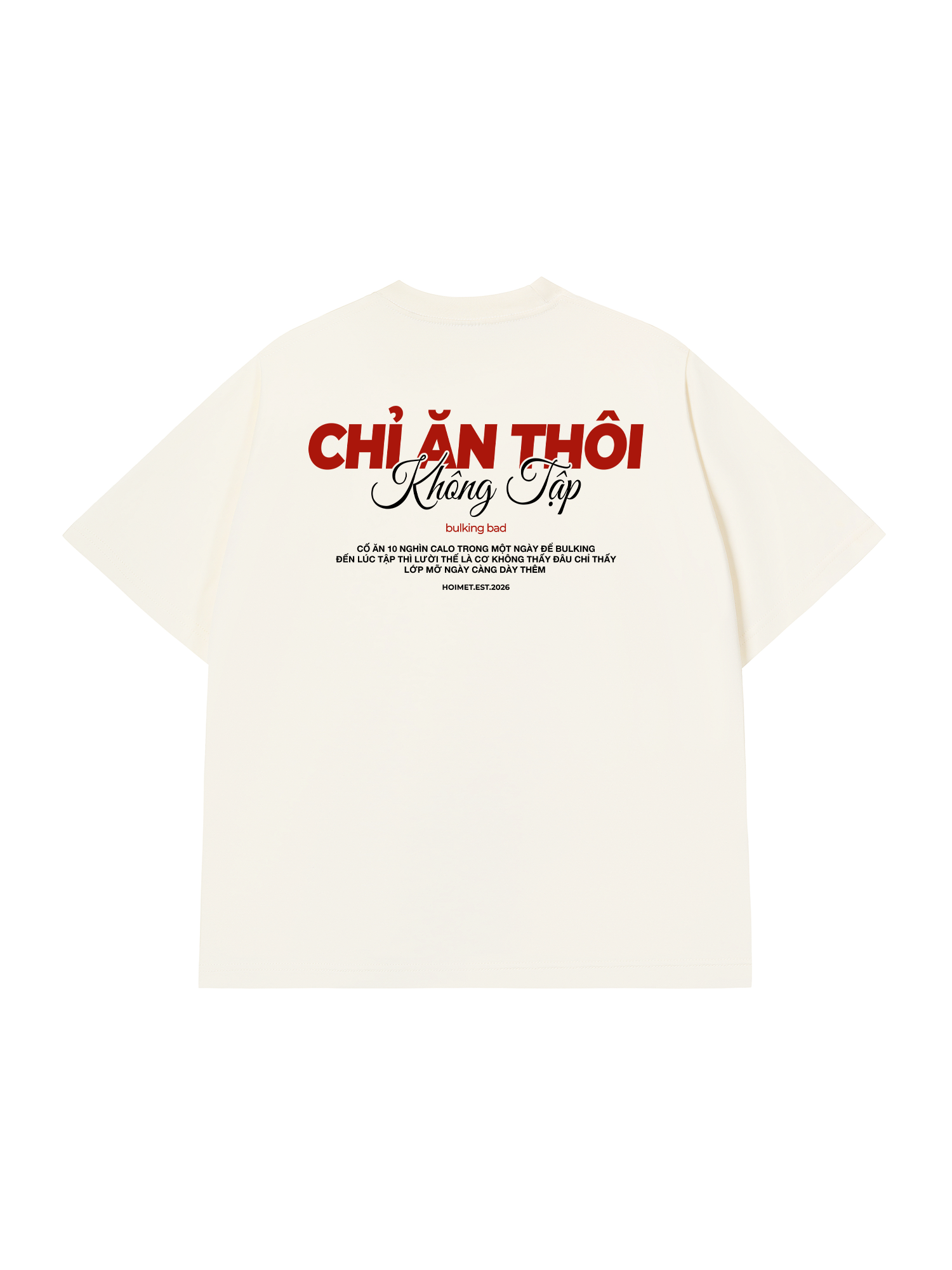 Áo Thun Relaxed Fit Chỉ Ăn Không Tập