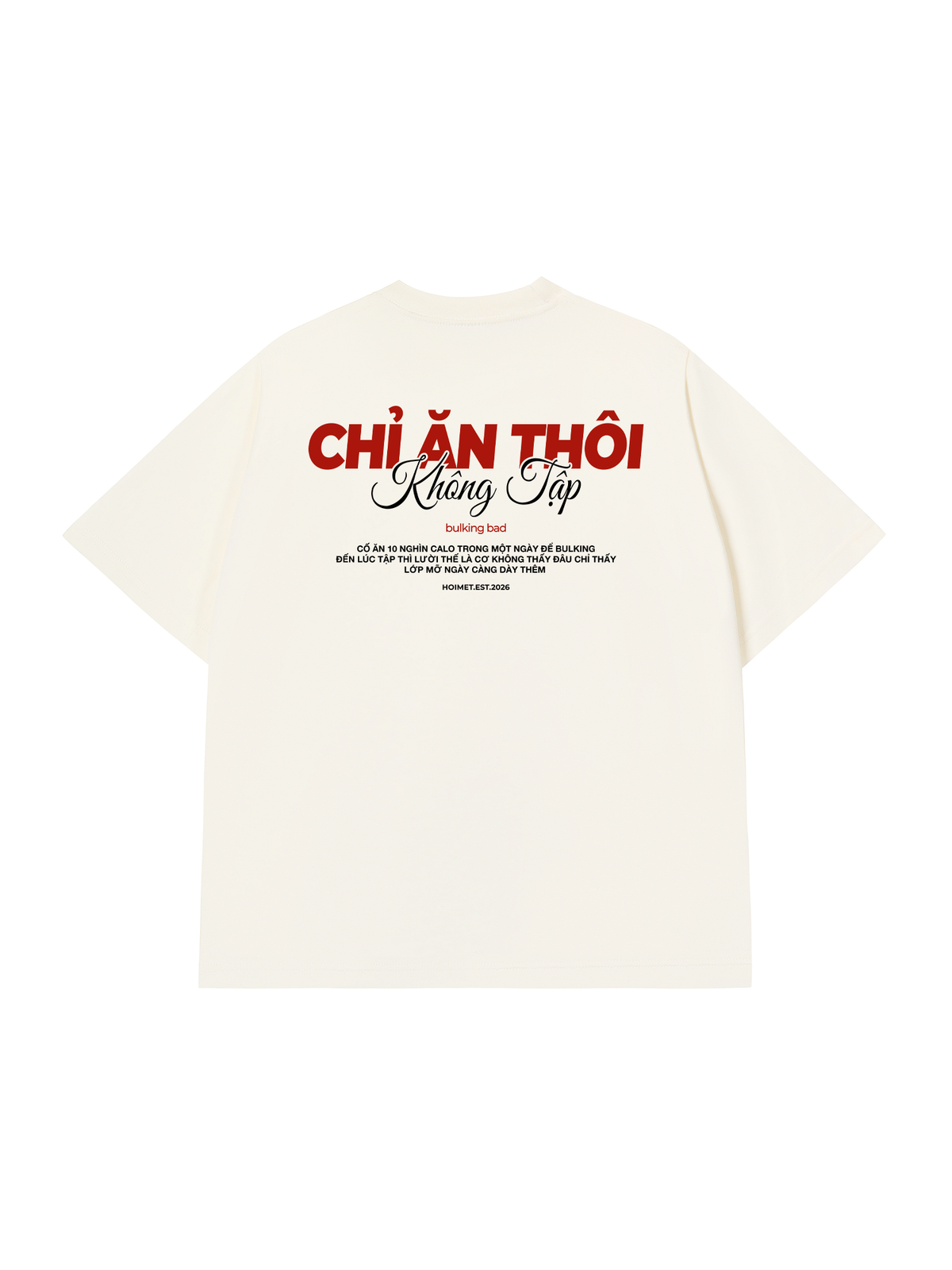 Áo Thun Relaxed Fit Chỉ Ăn Không Tập