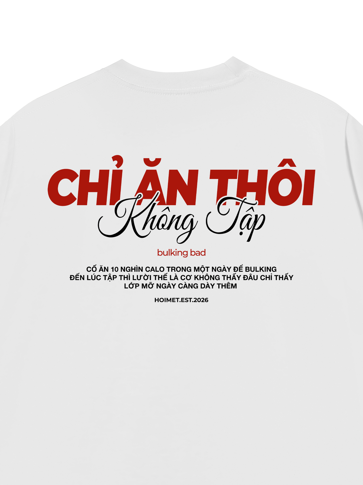 Áo Thun Relaxed Fit Chỉ Ăn Không Tập
