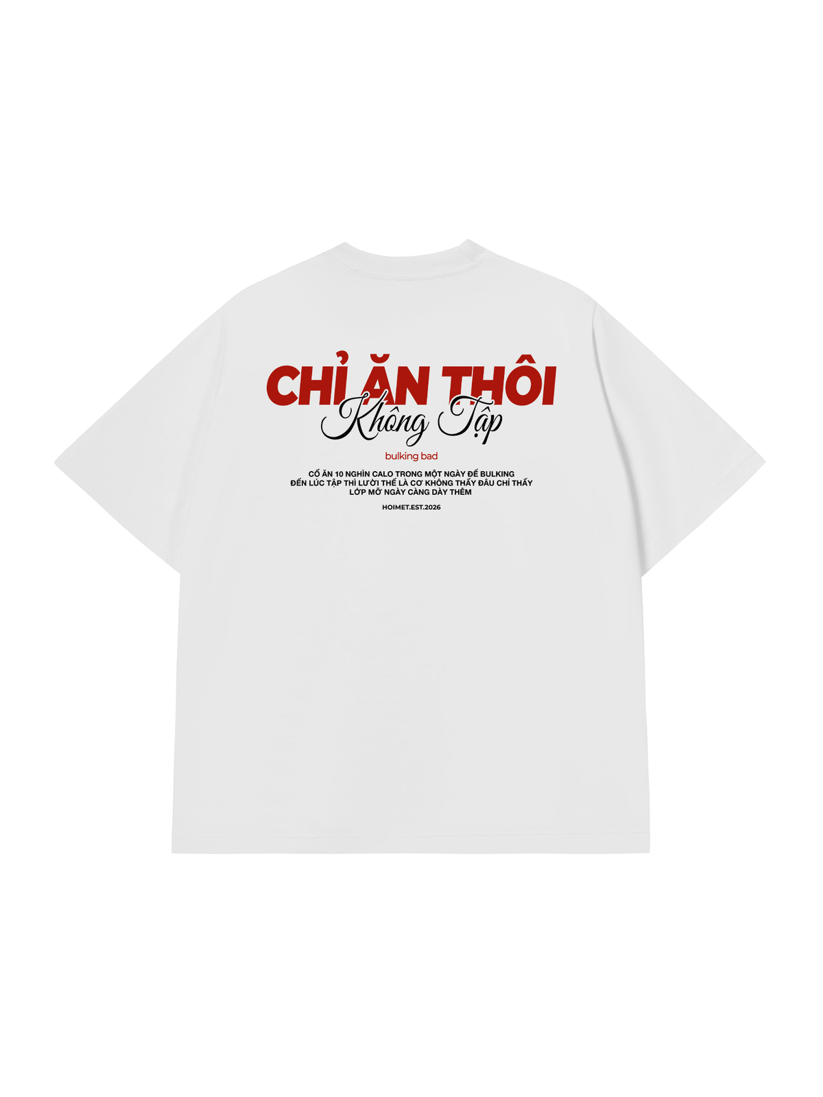 Áo Thun Relaxed Fit Chỉ Ăn Không Tập