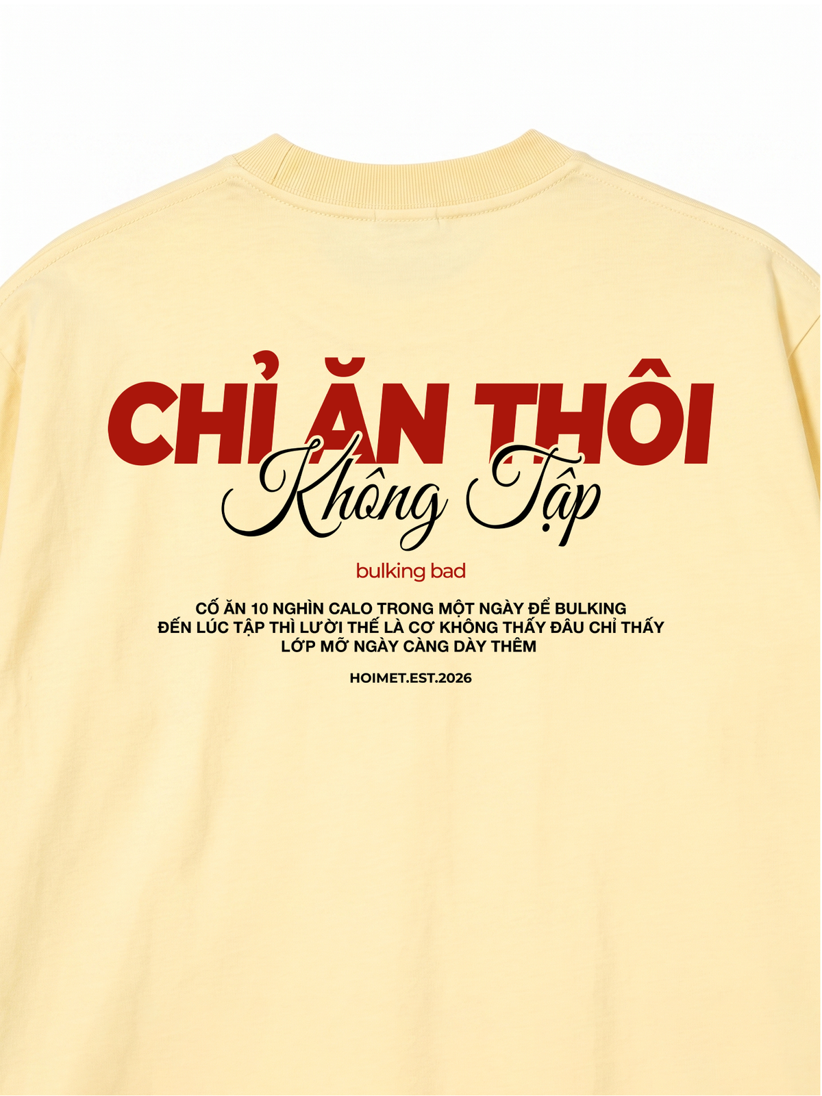 Áo Thun Relaxed Fit Chỉ Ăn Không Tập