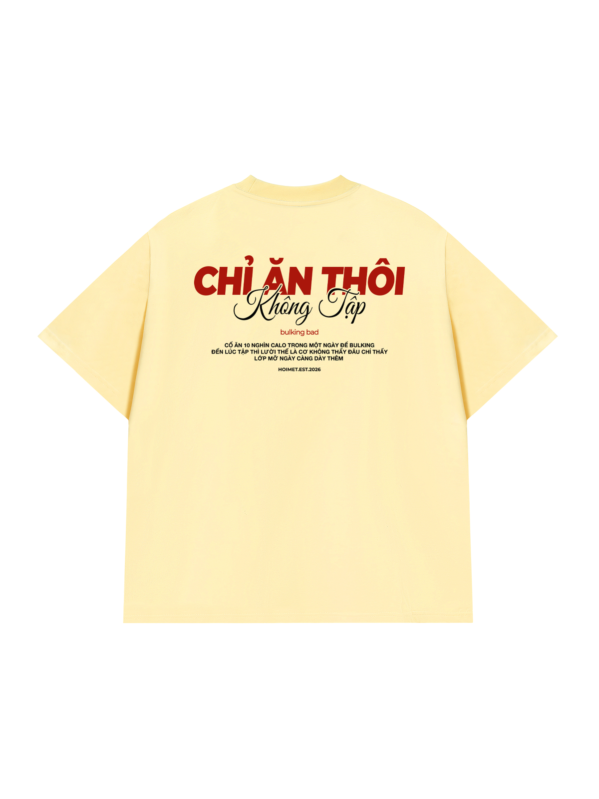 Áo Thun Relaxed Fit Chỉ Ăn Không Tập