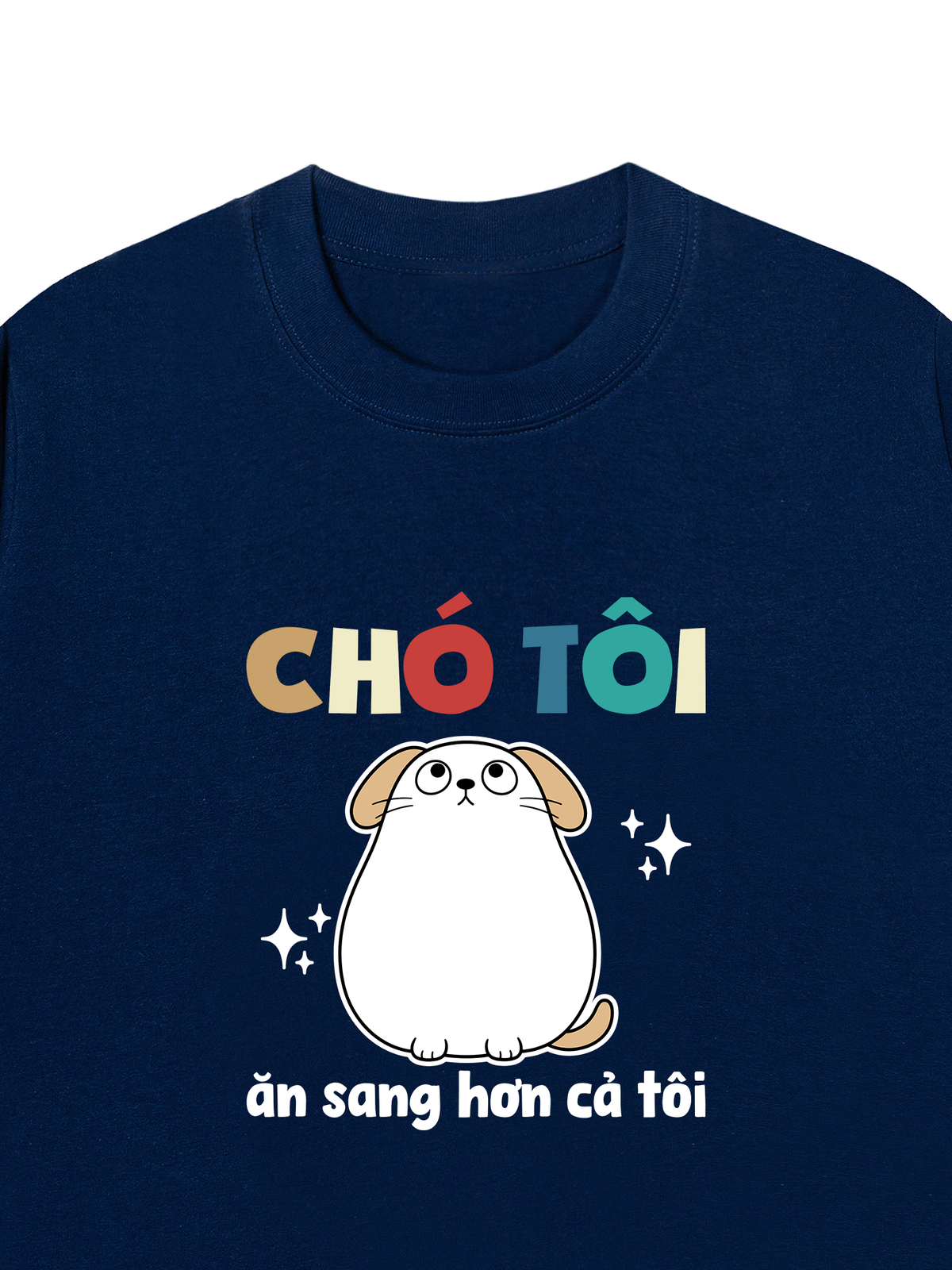 Áo Thun Relaxed Fit Chó Ăn Sang Hơn Tôi