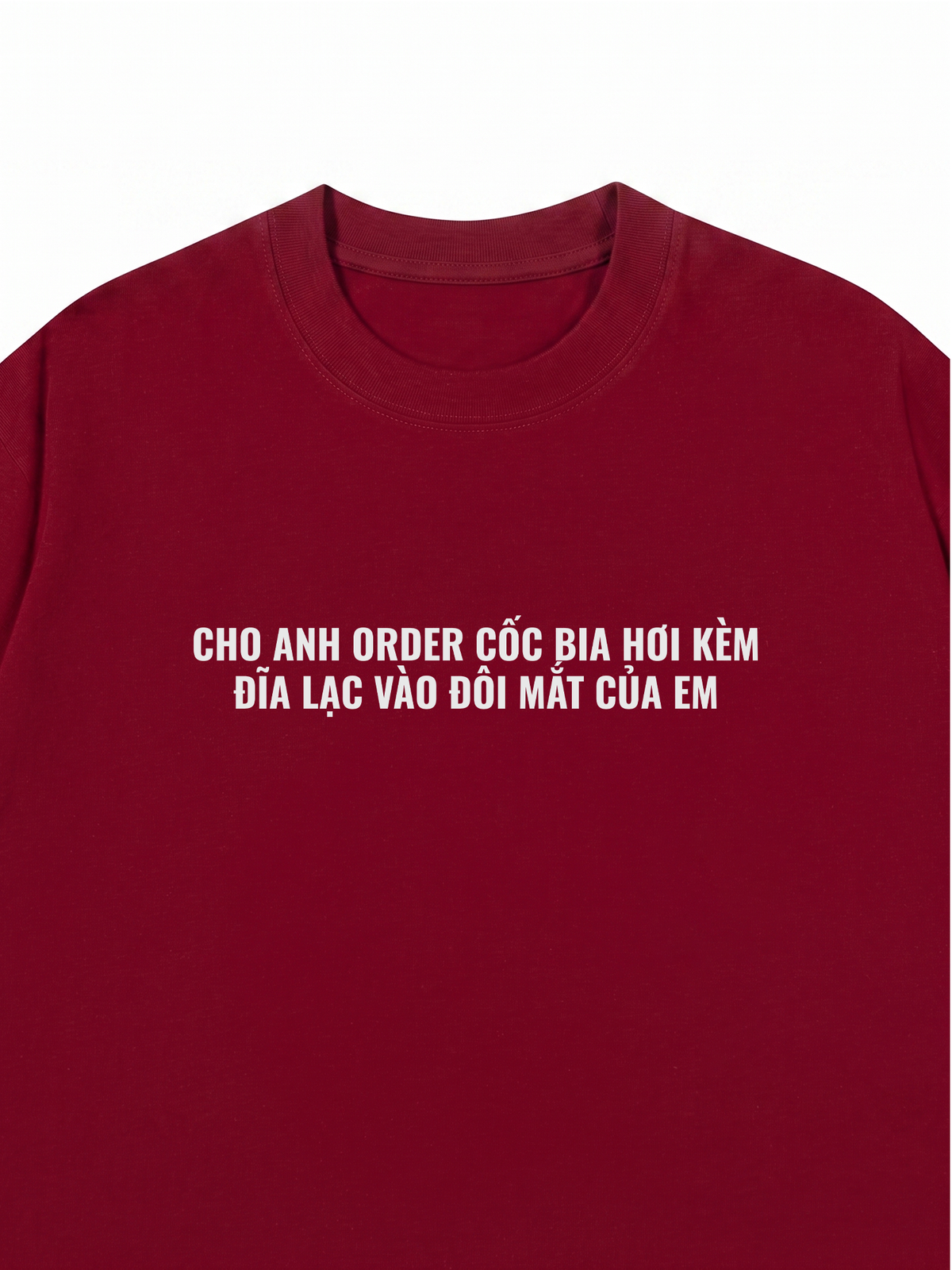 Áo Thun Relaxed Fit Cho Anh Order Cốc Bia