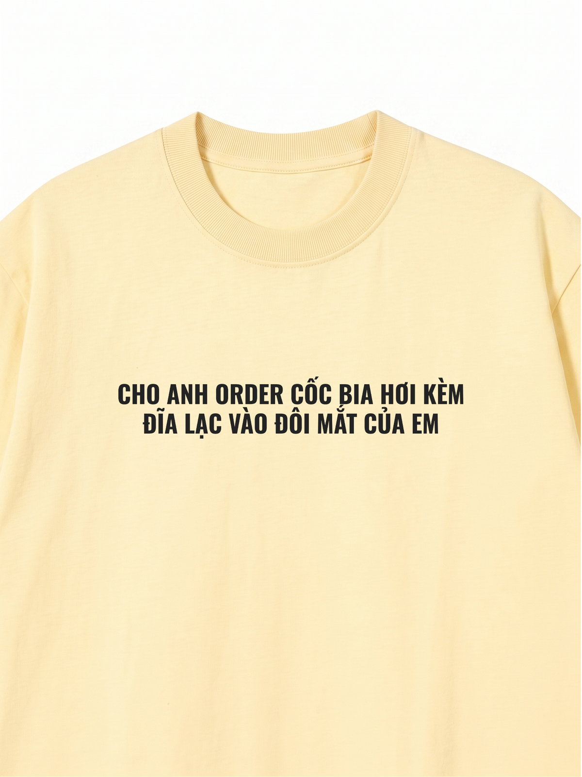 Áo Thun Relaxed Fit Cho Anh Order Cốc Bia