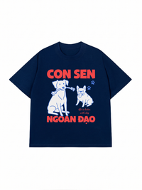 Áo Thun Relaxed Fit Con Sen Ngoan Đạo Chó