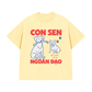 Áo Thun Relaxed Fit Con Sen Ngoan Đạo Chó