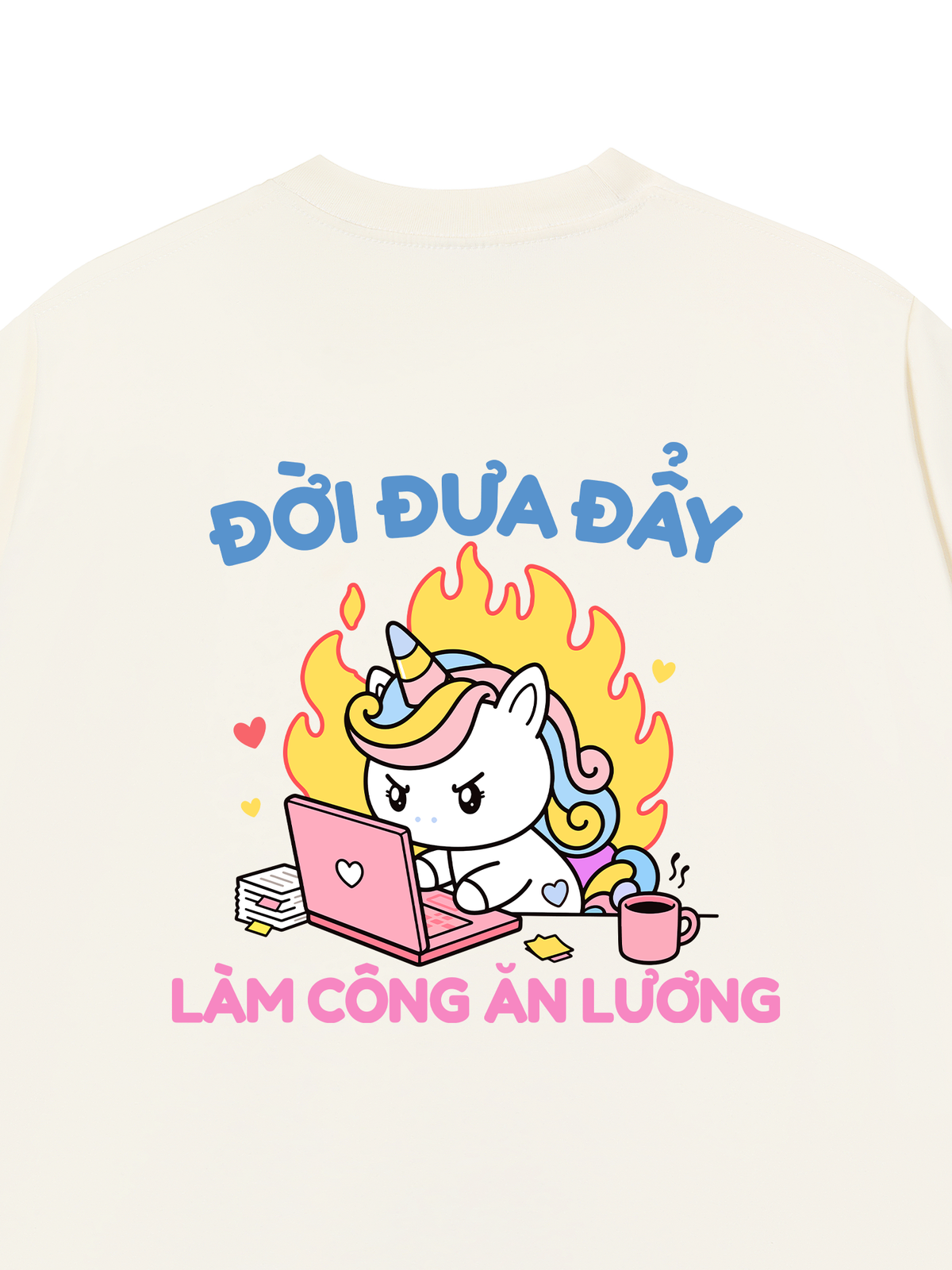 Áo Thun Relaxed Fit Công Chúa Làm Công Ăn Lương