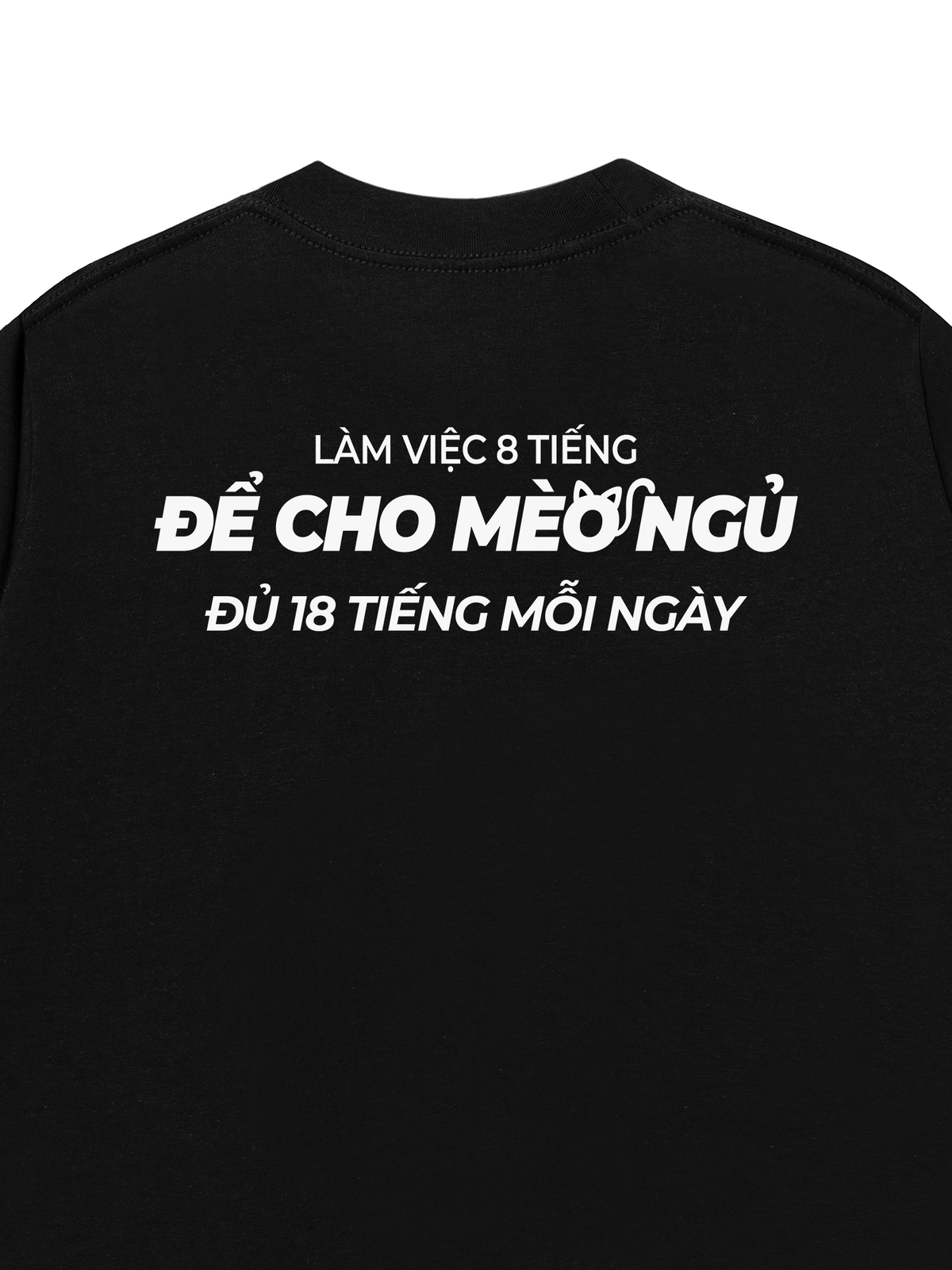 Áo Thun Relaxed Fit Để Cho Mèo Ngủ