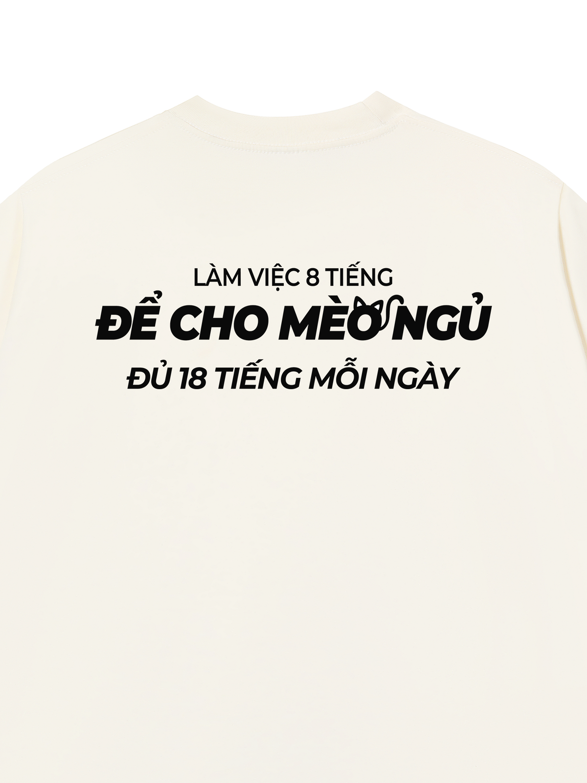 Áo Thun Relaxed Fit Để Cho Mèo Ngủ