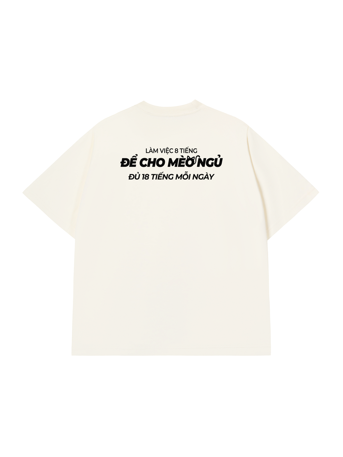 Áo Thun Relaxed Fit Để Cho Mèo Ngủ
