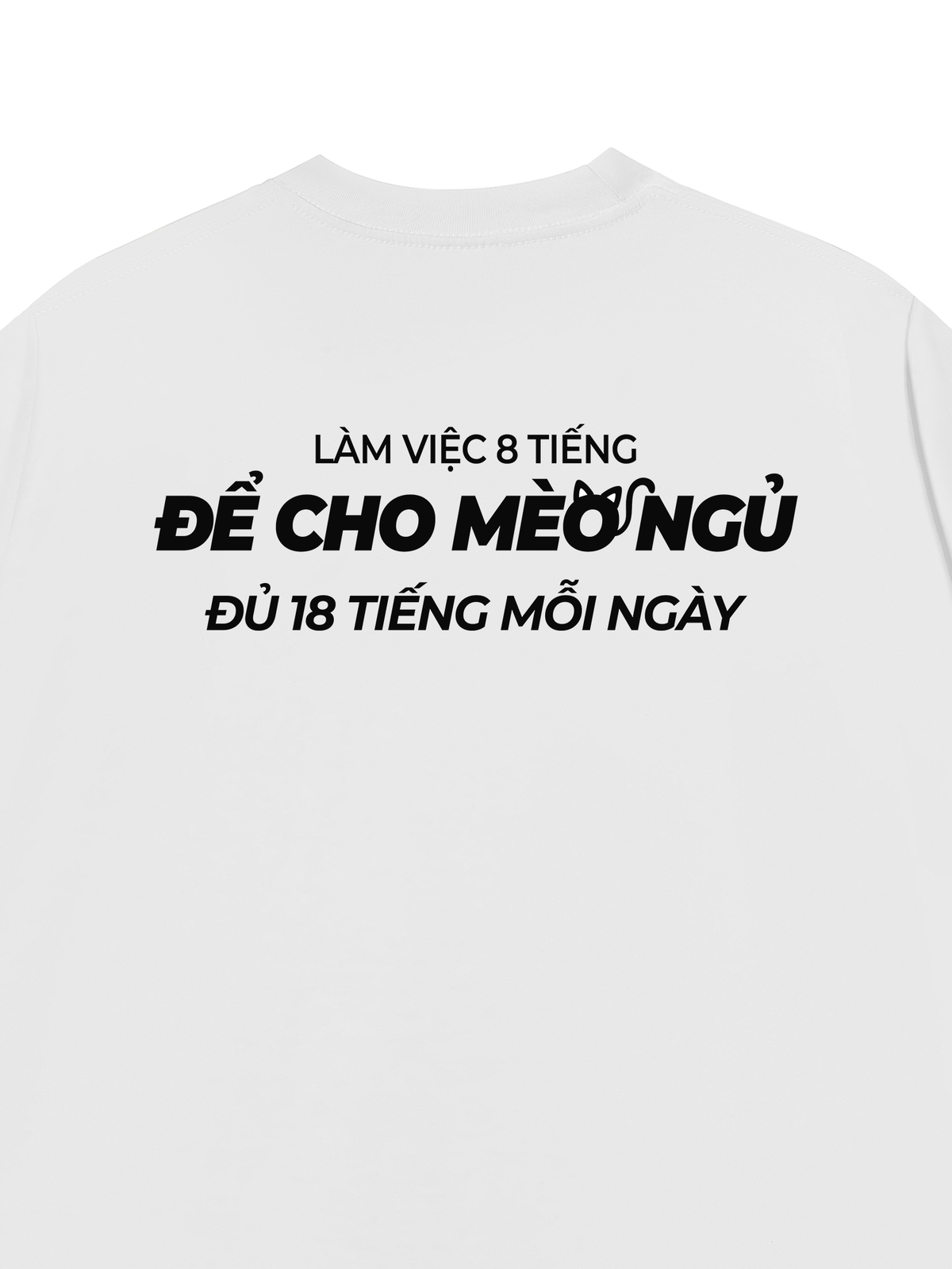 Áo Thun Relaxed Fit Để Cho Mèo Ngủ