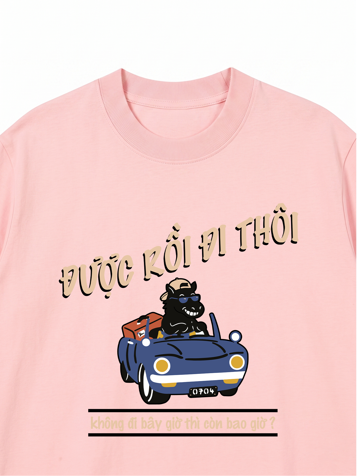 Áo Thun Relaxed Fit Được Rồi Đi Thôi