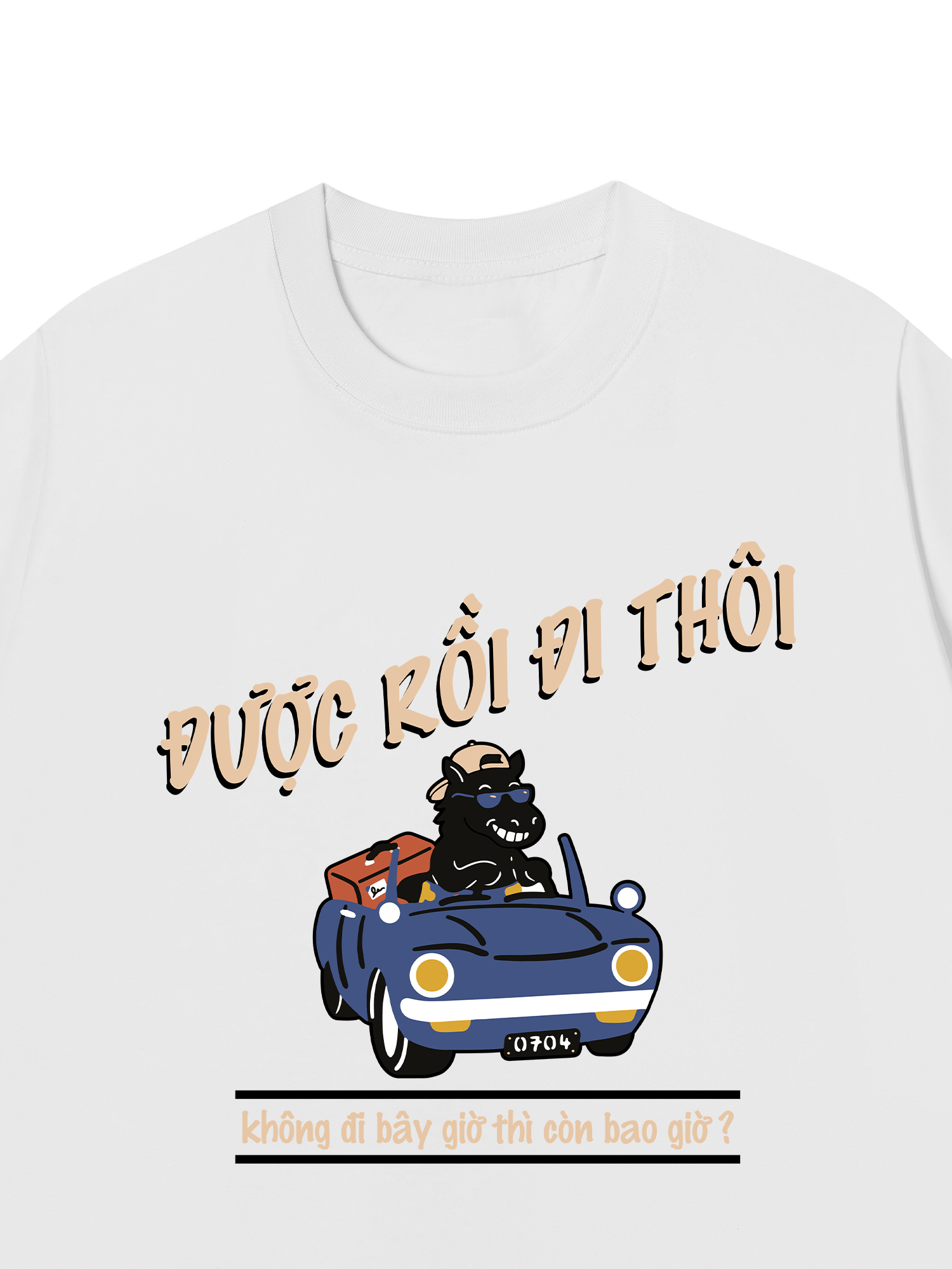 Áo Thun Relaxed Fit Được Rồi Đi Thôi