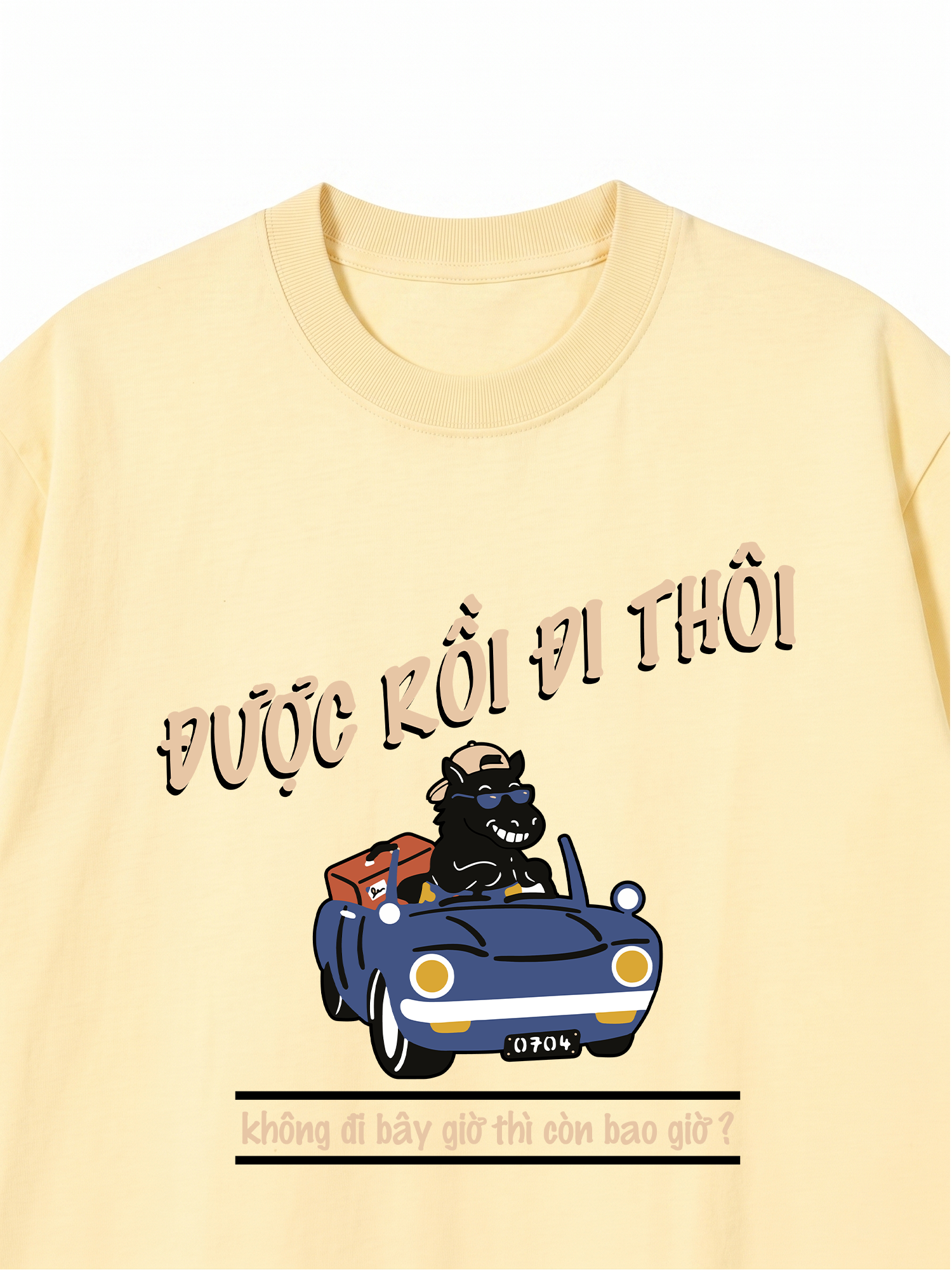 Áo Thun Relaxed Fit Được Rồi Đi Thôi