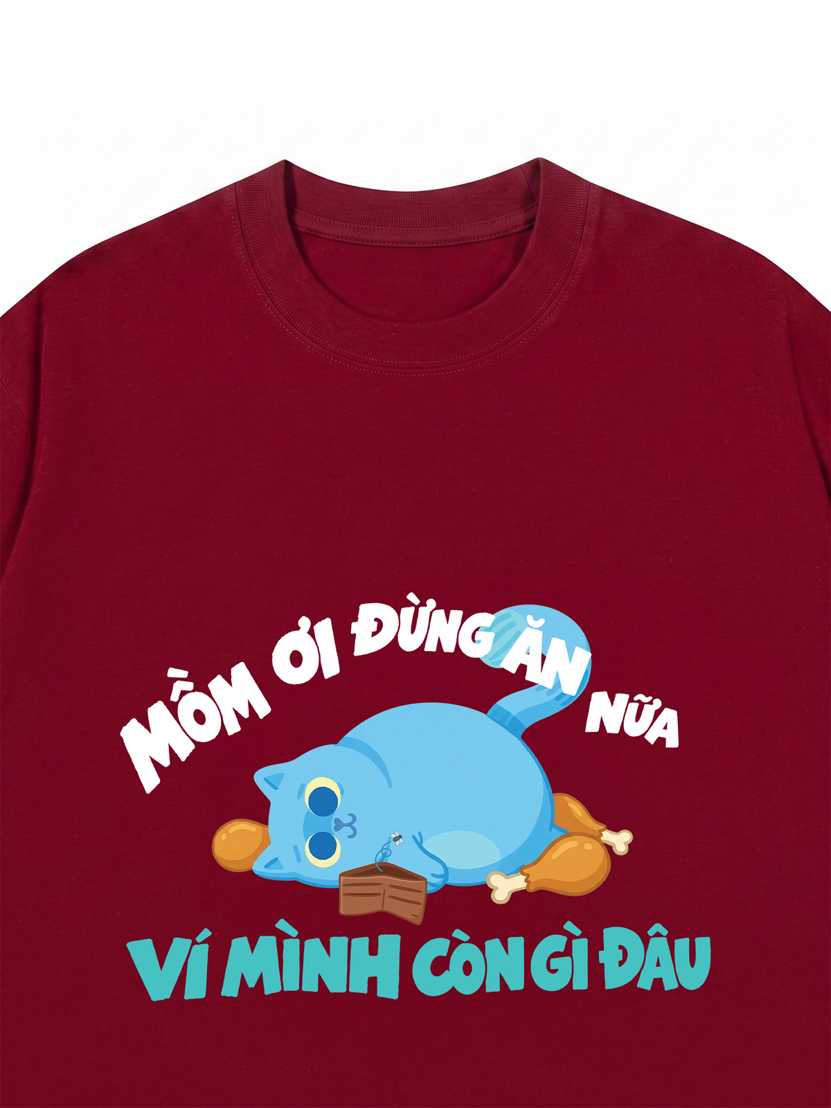 Áo Thun Relaxed Fit Mồm Ơi Đừng Ăn Nữa