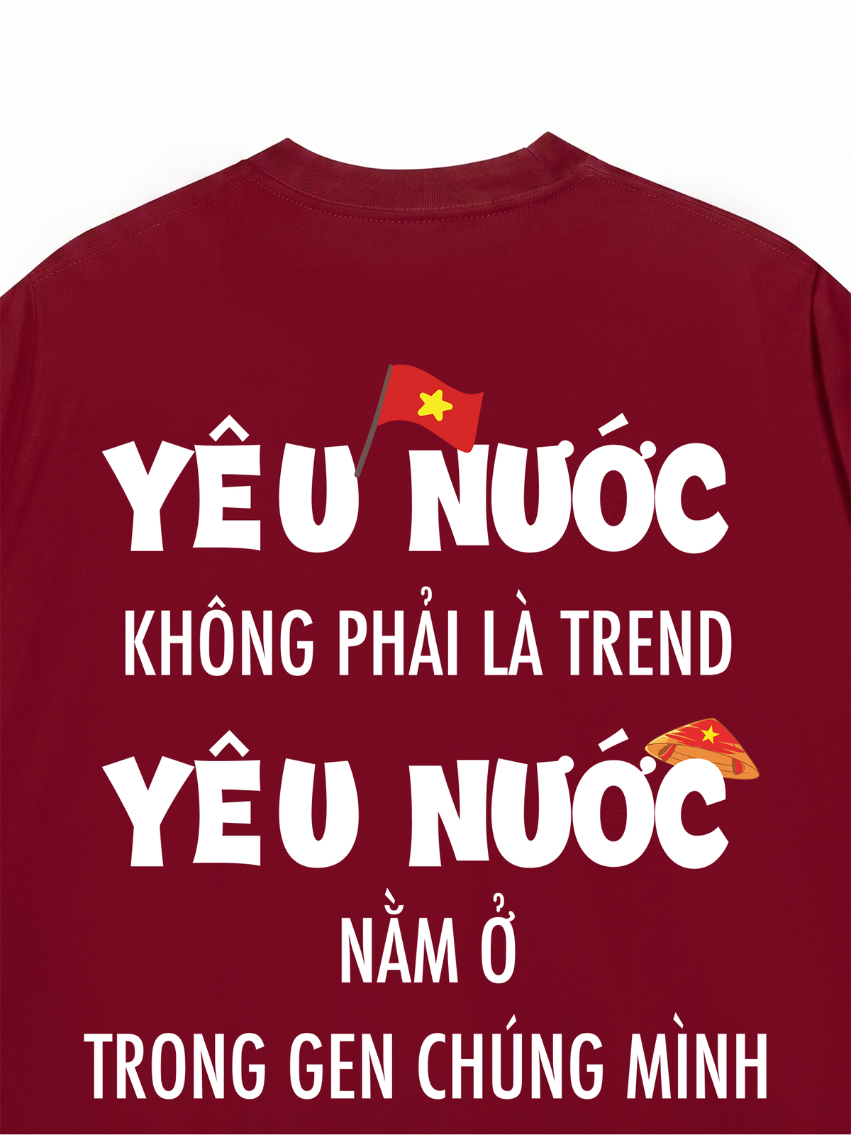 Áo Thun Relaxed Fit Yêu Nước Không Phải Là Trend