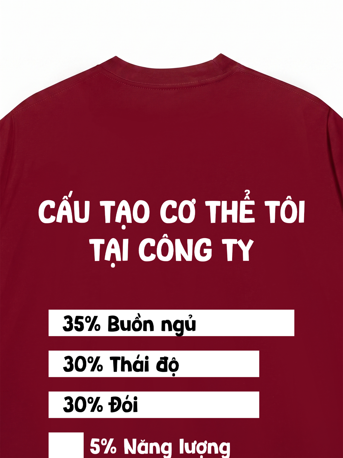 Áo Thun Relaxed Fit Cấu Tạo Cơ Thể Tôi Tại Công Ty