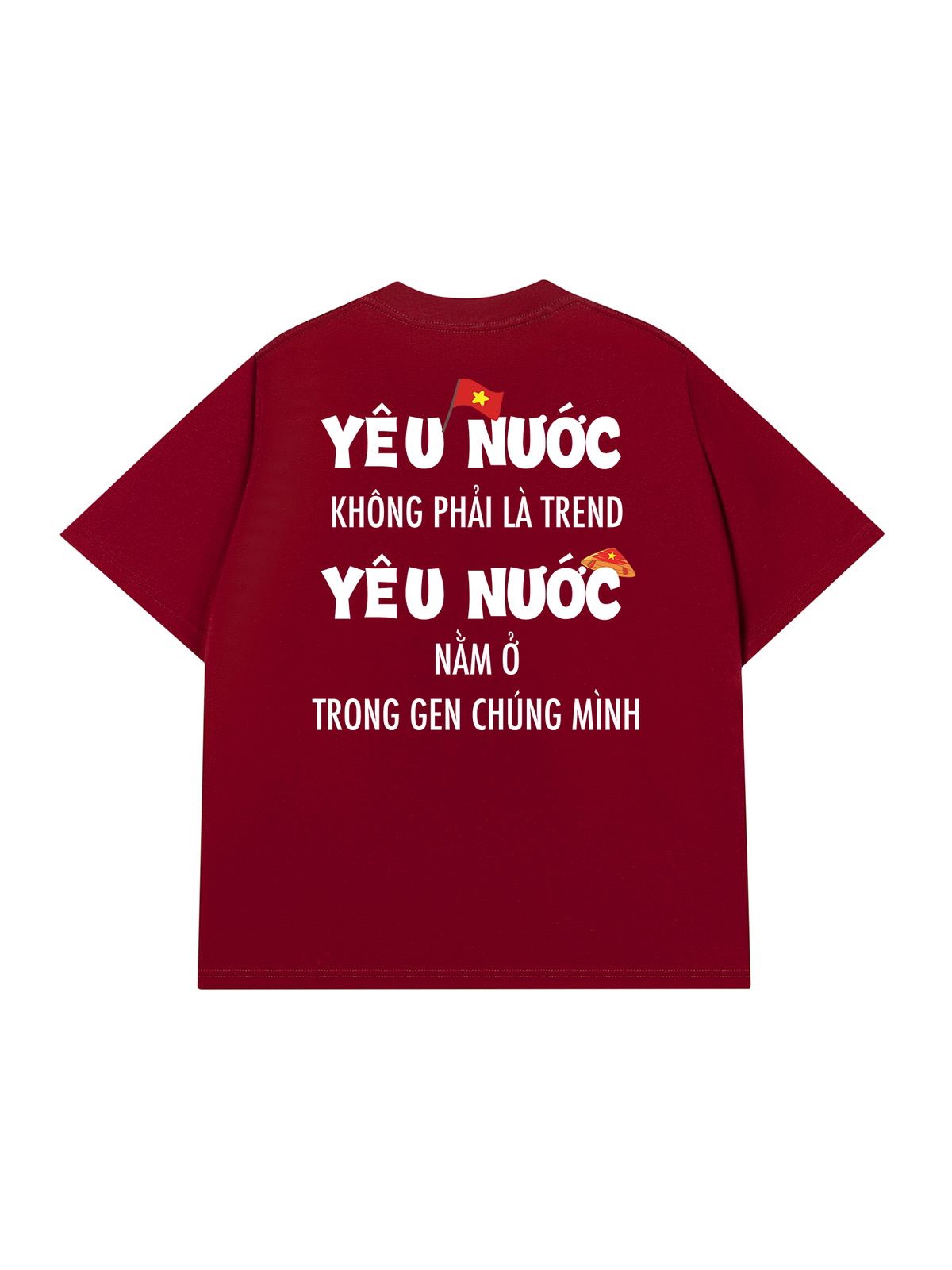 Áo Thun Relaxed Fit Yêu Nước Không Phải Là Trend