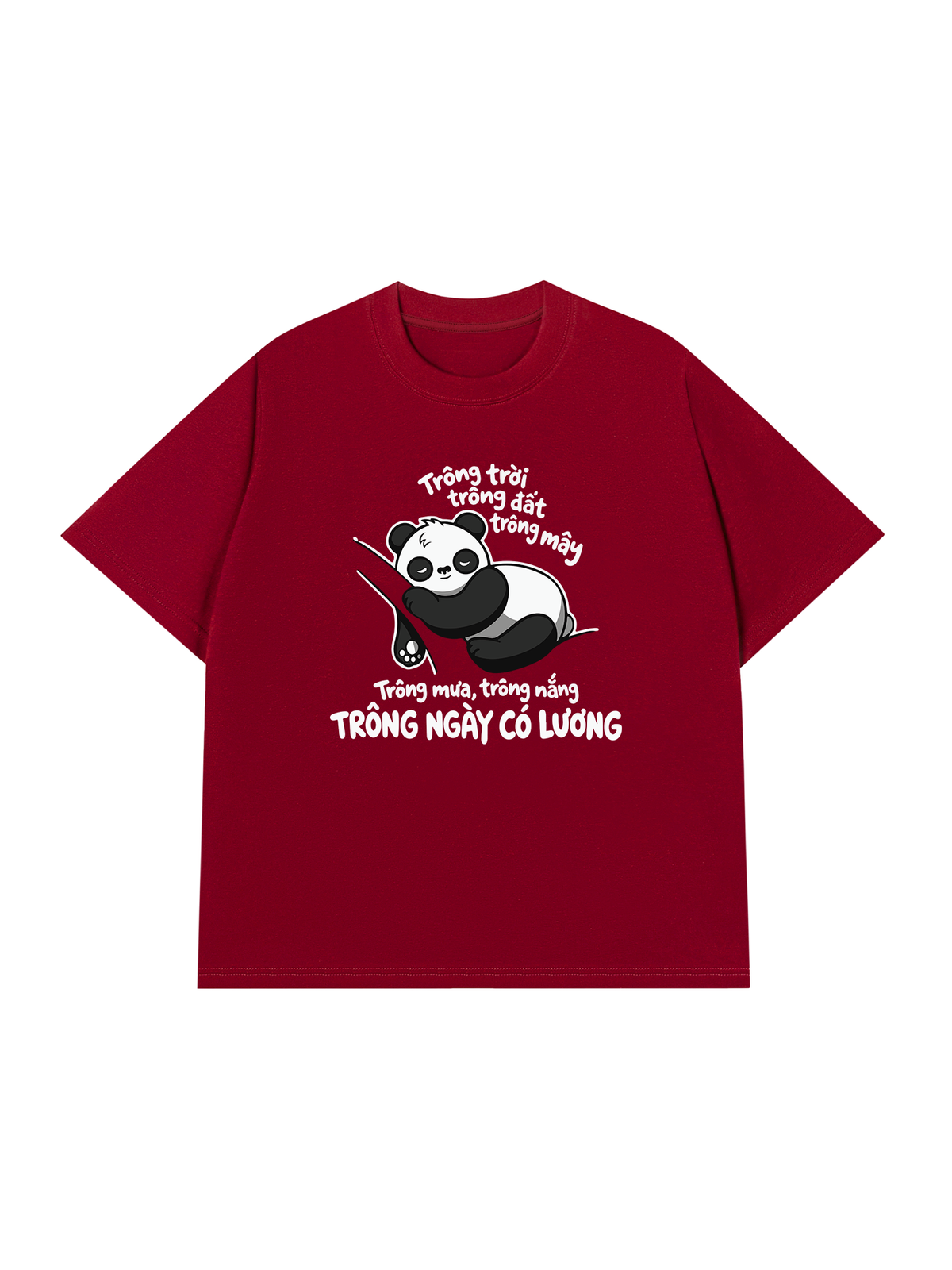 Áo Thun Relaxed Fit Trông Mưa Trông Nắng Trông Ngày Có Lương