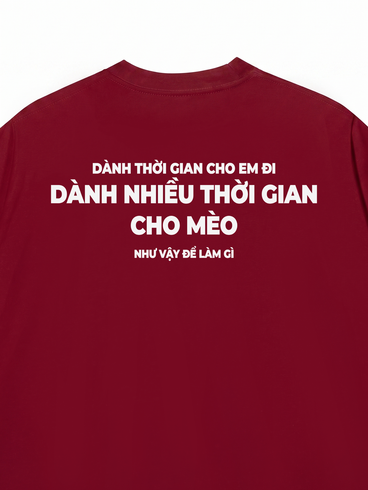 Áo Thun Relaxed Fit Dành Thời Gian Cho Mèo