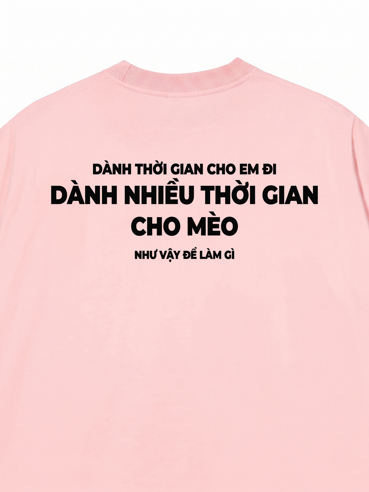 Áo Thun Relaxed Fit Dành Thời Gian Cho Mèo