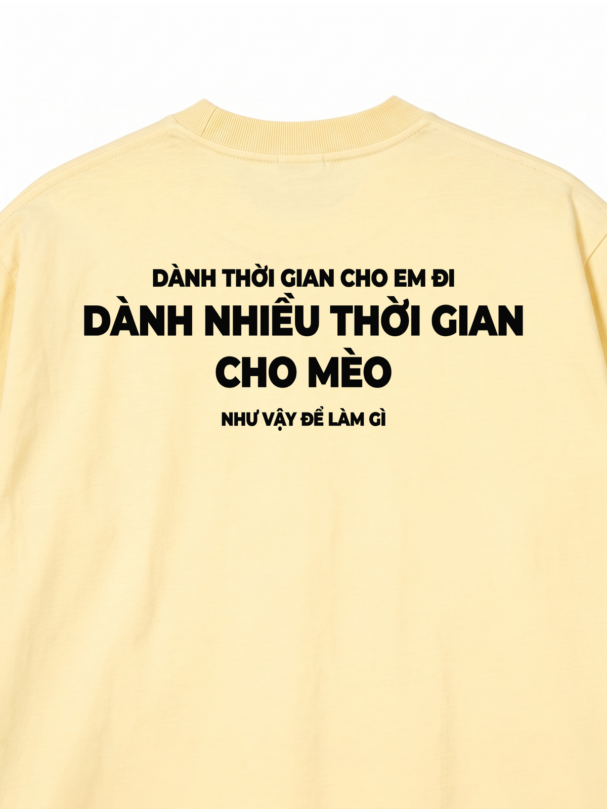 Áo Thun Relaxed Fit Dành Thời Gian Cho Mèo