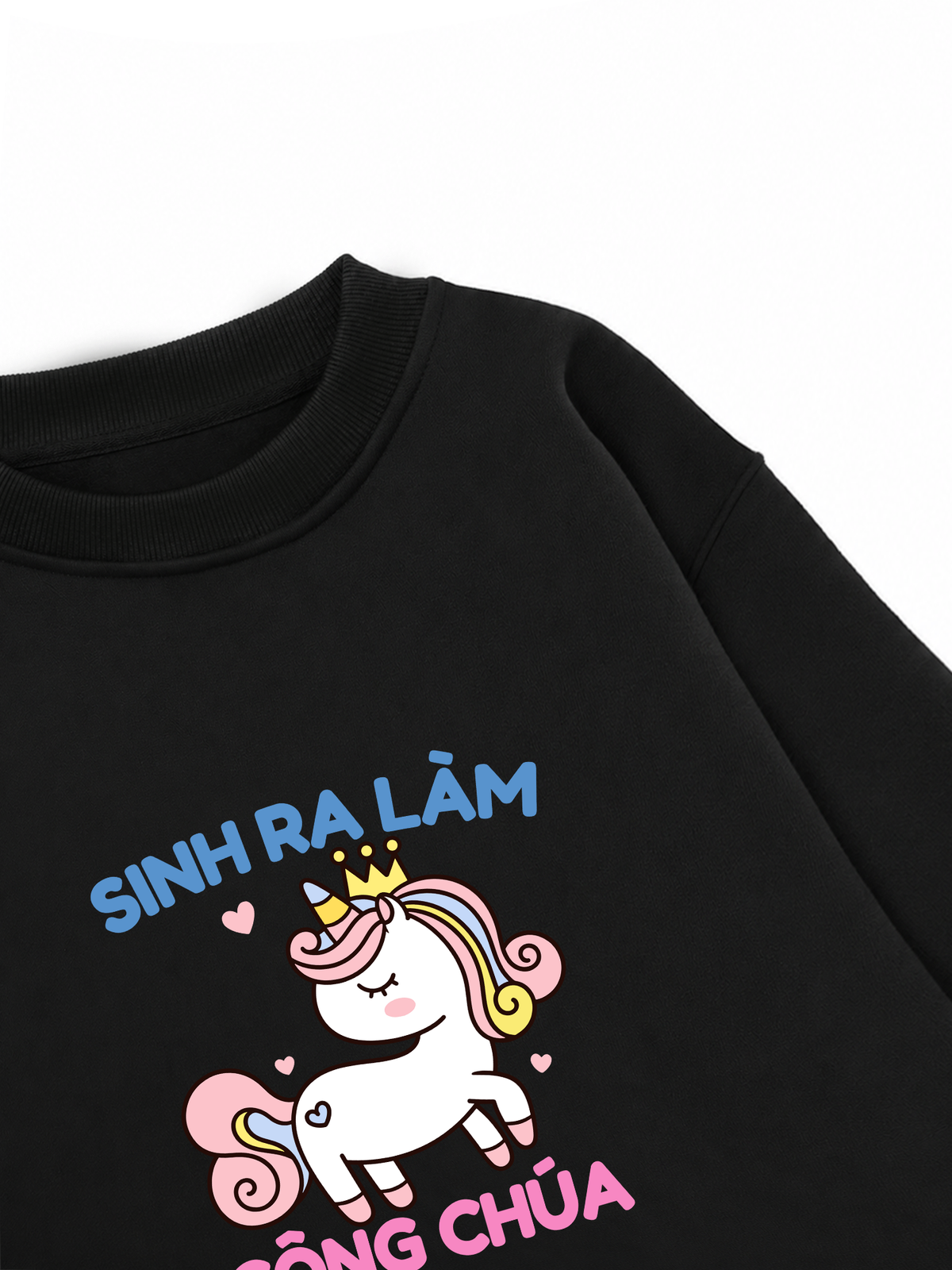 Áo Sweater Nỉ Hai Da Công Chúa Làm Công Ăn Lương