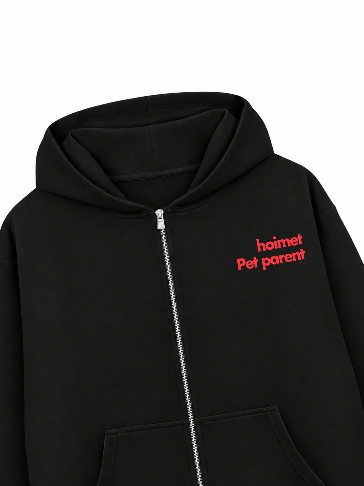 Áo Hoodie Zip Nỉ Hai Da Hướng Ngoại Với Thú Cưng