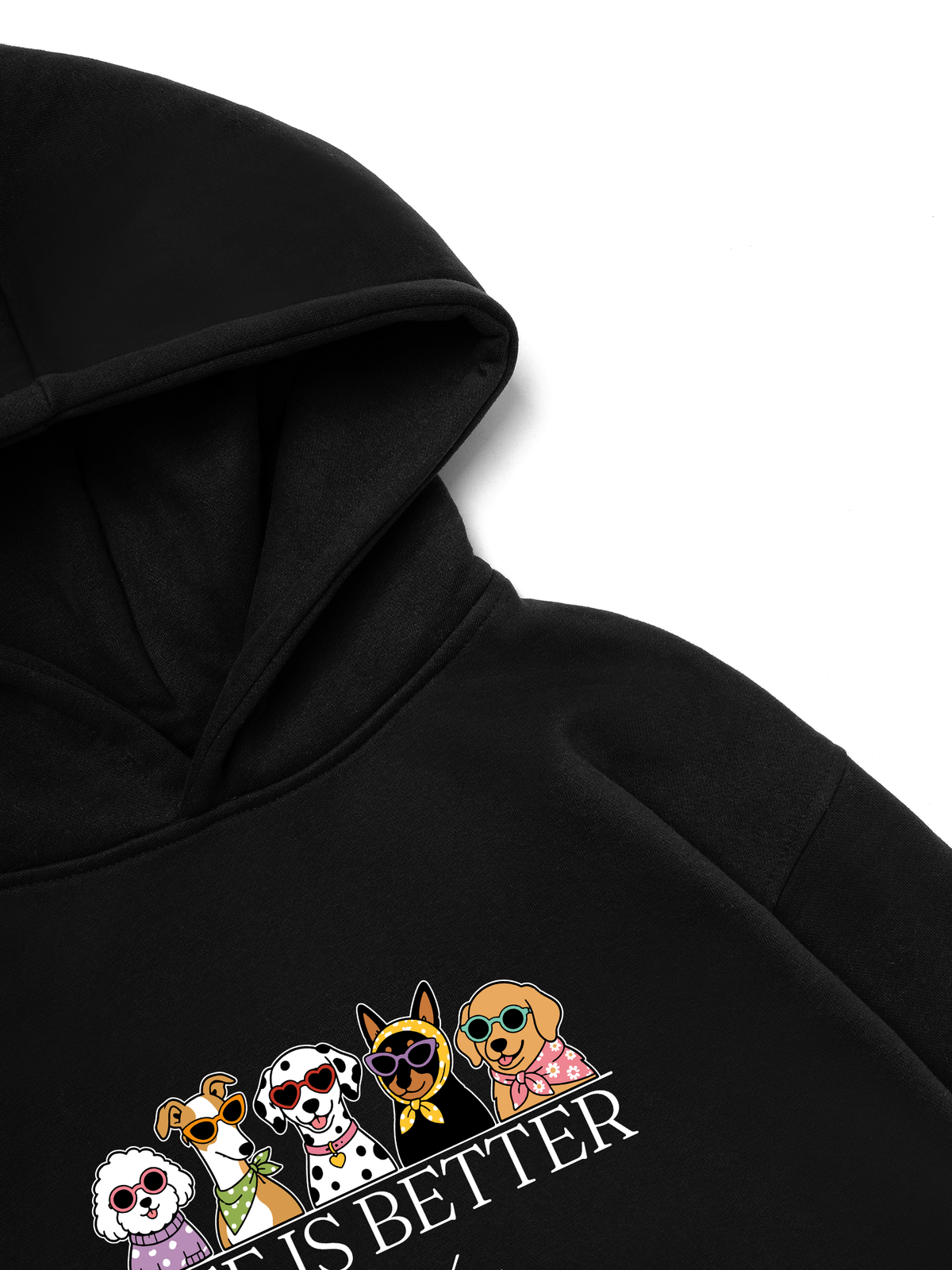Áo Hoodie Nỉ Hai Da Life Is Better With Dogs