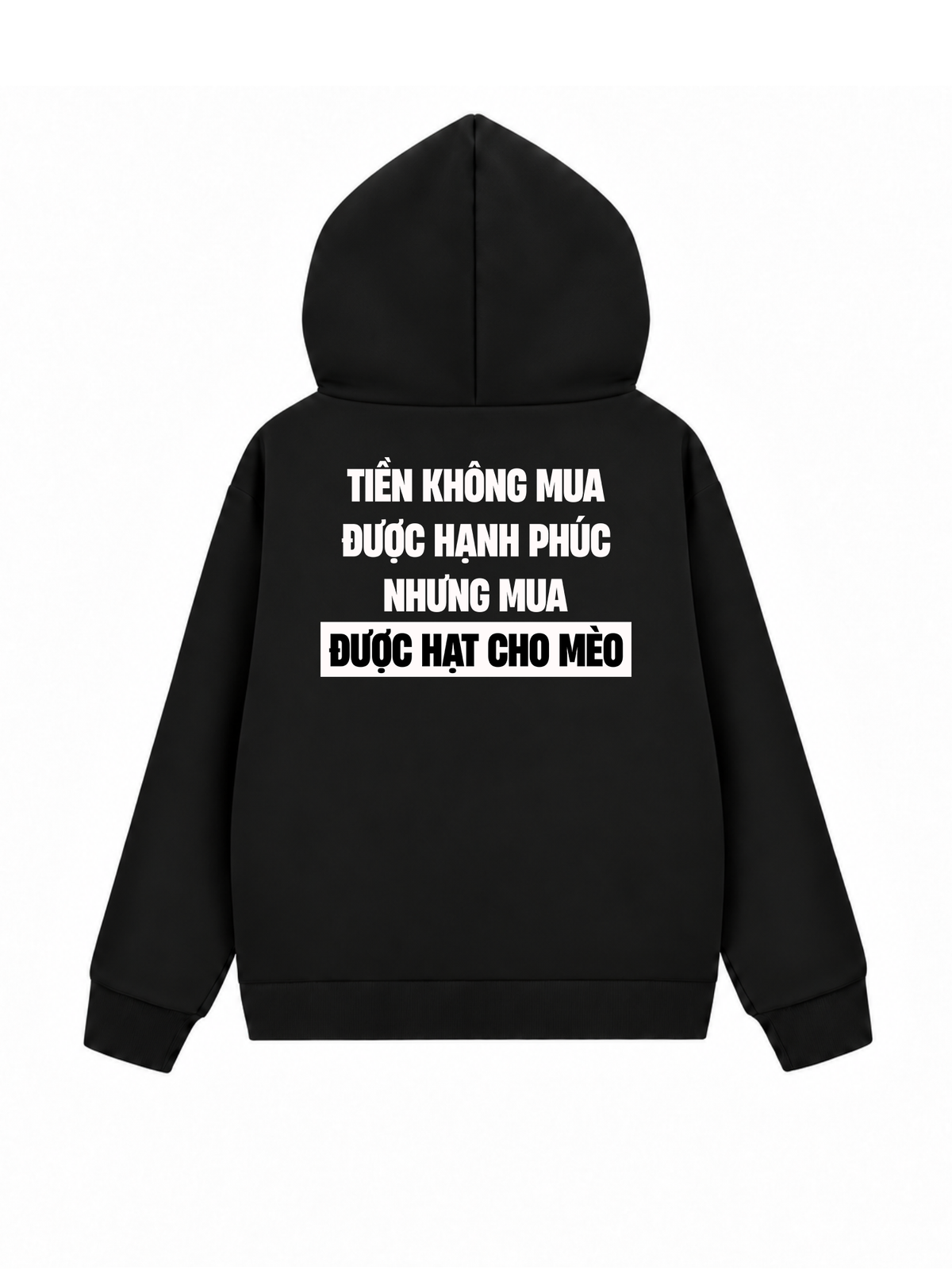 Áo Hoodie Zip Nỉ Hai Da Tiền Mua Được Hạt Cho Mèo