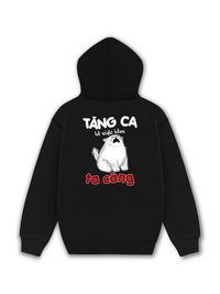 Áo Hoodie Nỉ Hai Da Tăng Ca