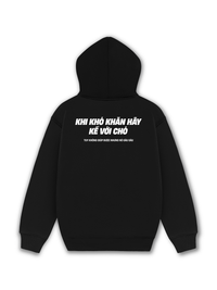Áo Hoodie Nỉ Hai Da Khó Khăn Hãy Kể Với Chó