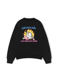Áo Sweater Nỉ Hai Da Công Chúa Làm Công Ăn Lương