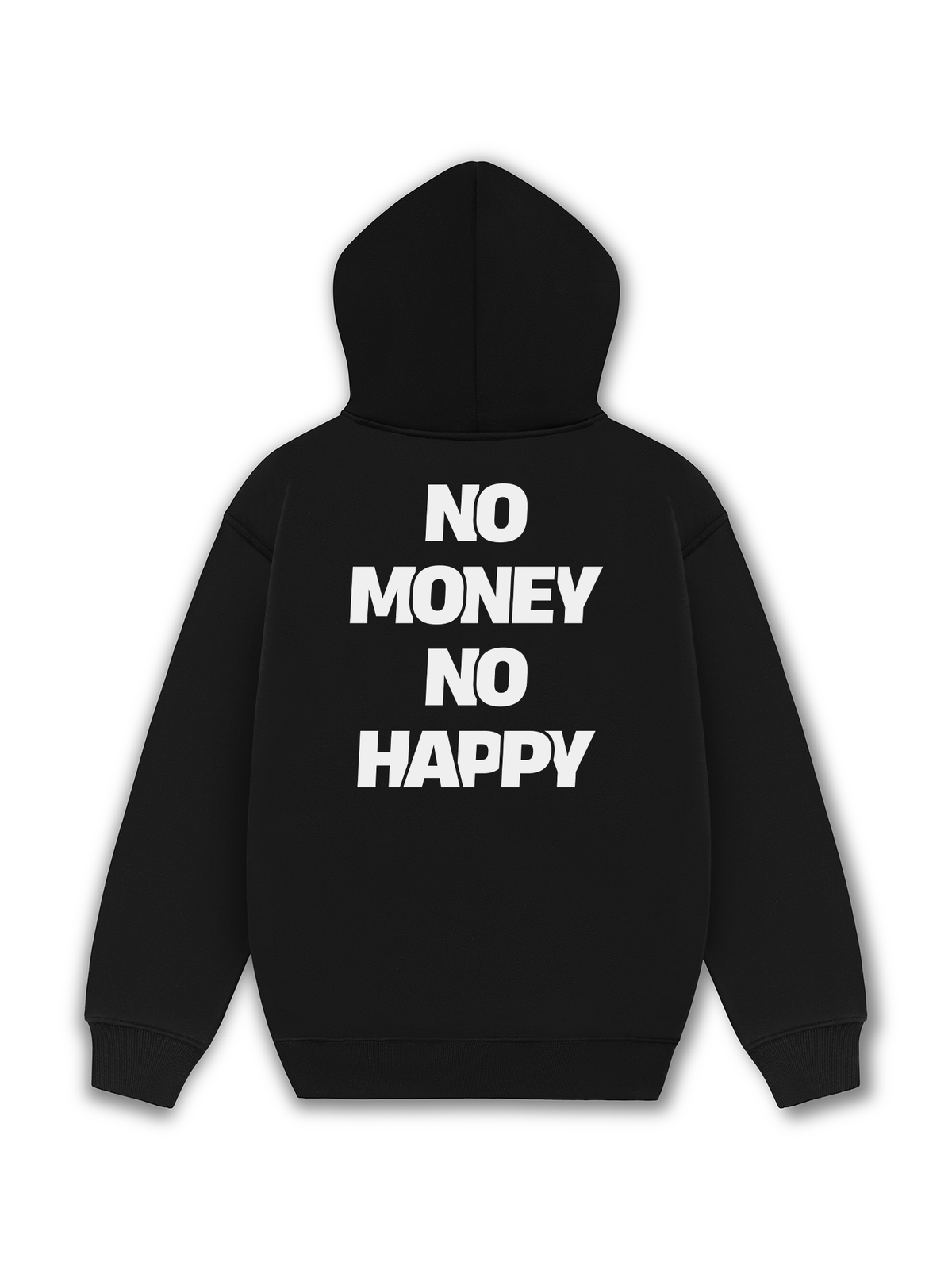 Áo Hoodie Nỉ Hai Da No Money No Happy