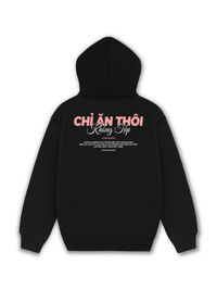 Áo Hoodie Nỉ Hai Da Chỉ Ăn Không Tập